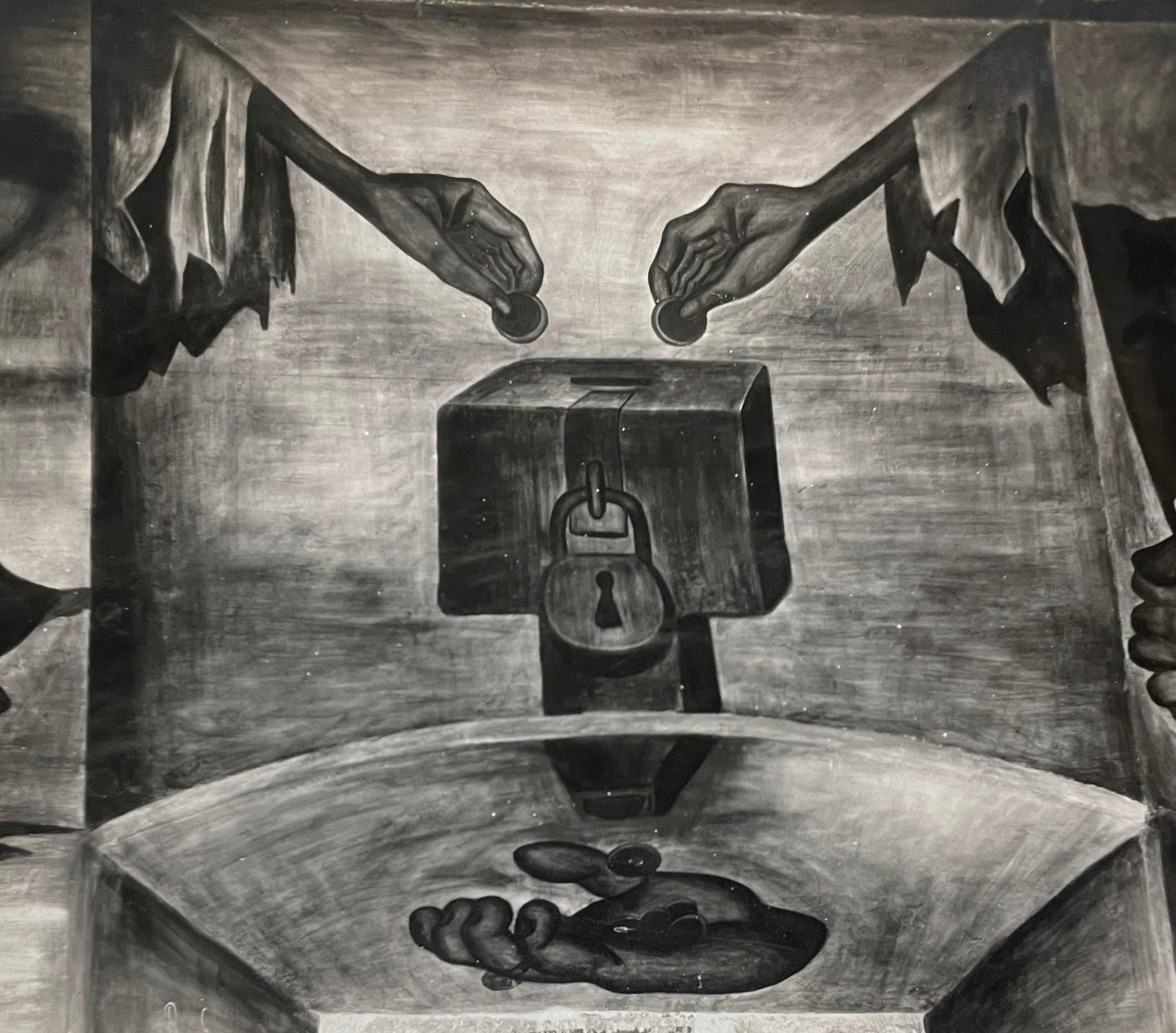 1920's Gelatin Silver Print by Tina Modotti of a Mural Fresco by Diego Rivera For Sale 7