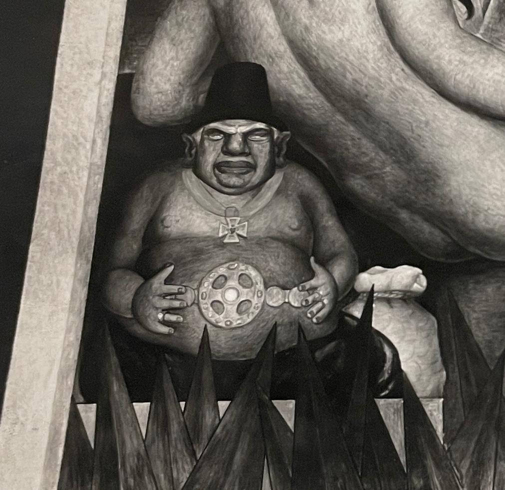 Tirage à la gélatine argentique des années 1920 par Tina Modotti d'une fresque murale de Diego Rivera en vente 3