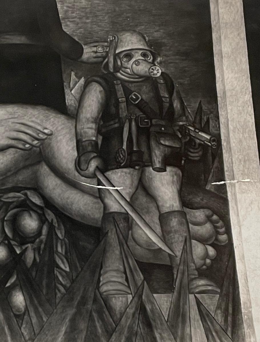 Tirage à la gélatine argentique des années 1920 par Tina Modotti d'une fresque murale de Diego Rivera en vente 4