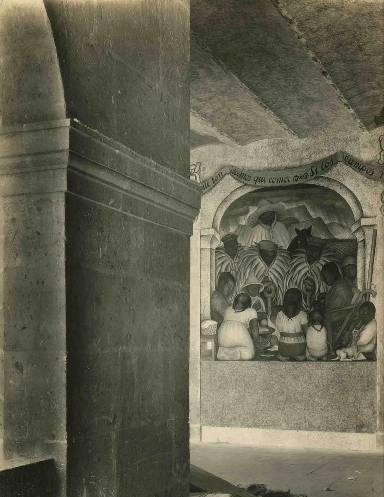 Stampa alla gelatina d'argento degli anni '20 di Tina Modotti dell'affresco di Diego Rivera in vendita 3