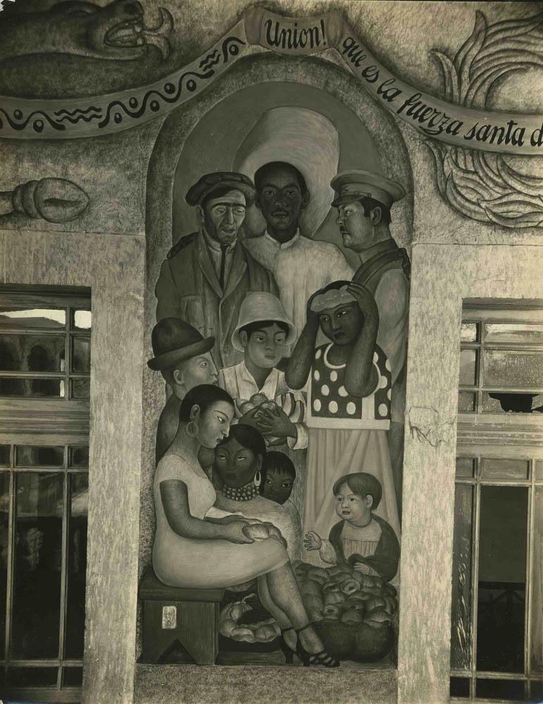 Stampa alla gelatina d'argento degli anni '20 di Tina Modotti dell'affresco di Diego Rivera in vendita 4