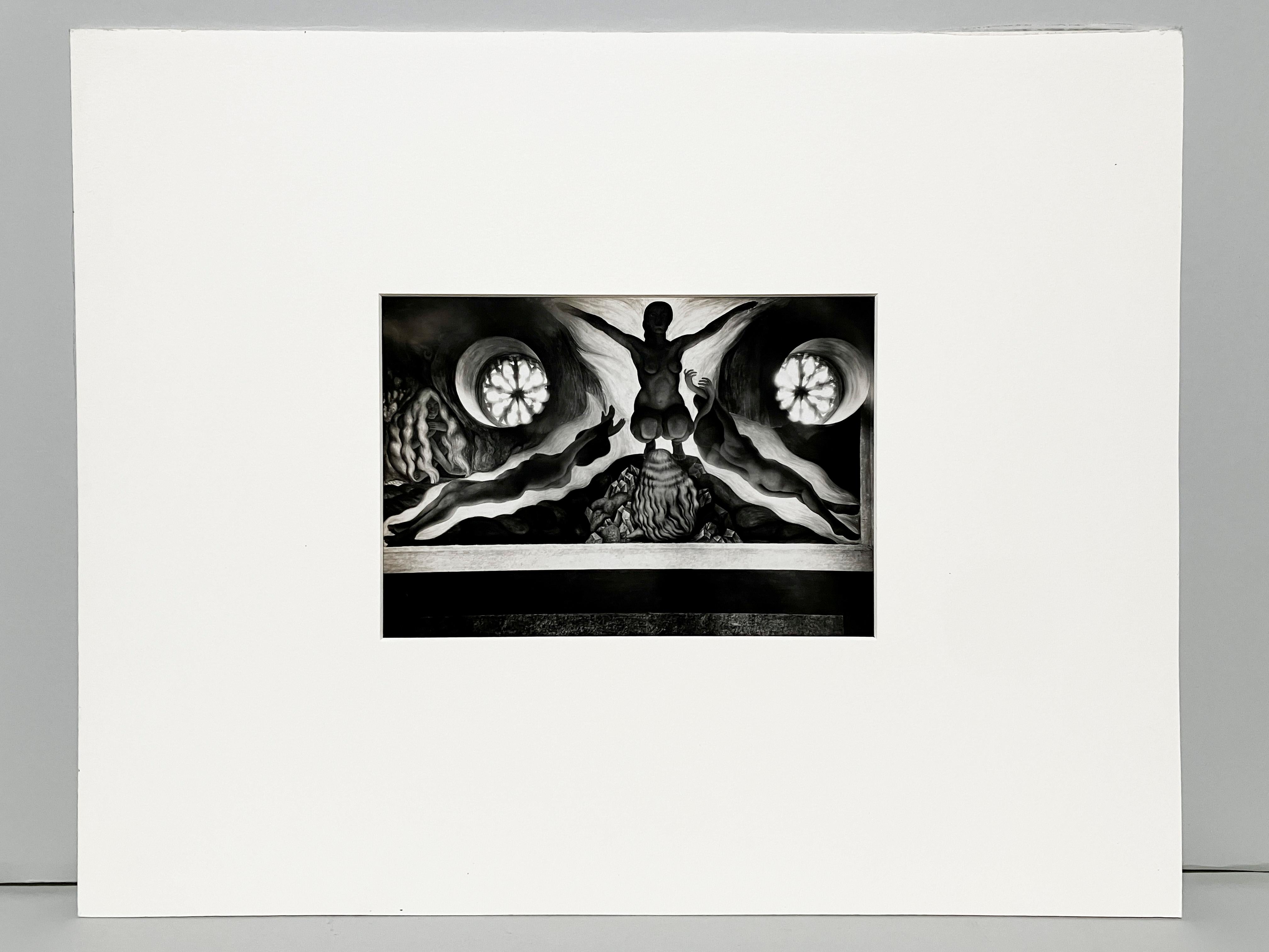 1920s Silver Gelatin Print by Tina Modotti, of Diego Rivera Mural For Sale 1