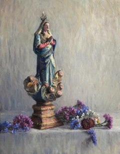 Madonna (Lisbon) Oil, Immaculate Conception, Still Life, Religious Art,