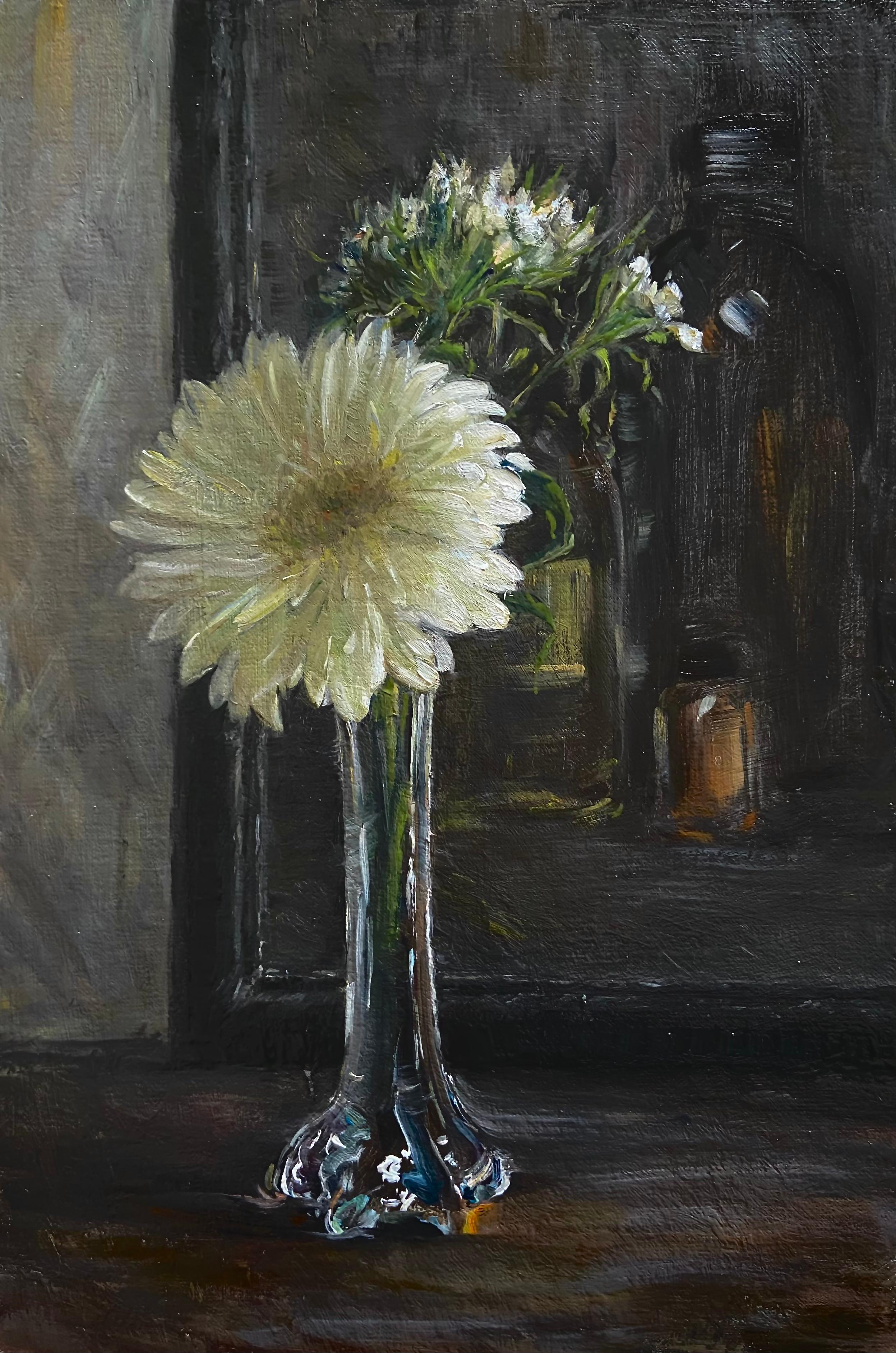 Orquídeas, Óleo, Artista europeo, Naturaleza muerta floral, Academia de Florencia, Croacia, 4