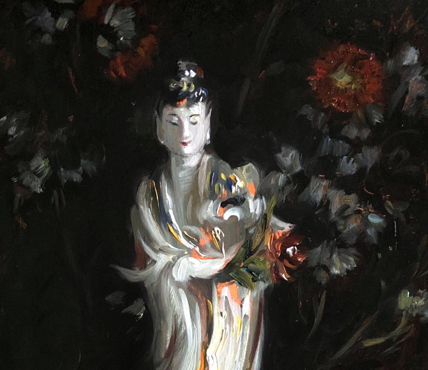 Zen is a 14 x 9 Oil Painting by  European /Croatian artist Tina Orsolic Dalessio whois  classically trained.

Tina Orsolic Dalessio is a figurative  and still-life painter born in Zagreb, Croatia.  She received her formal academic training at the
