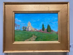 "Chapelle Saint-Michel de Tremblade, Jegun" - Oil painting, Historic Chapel