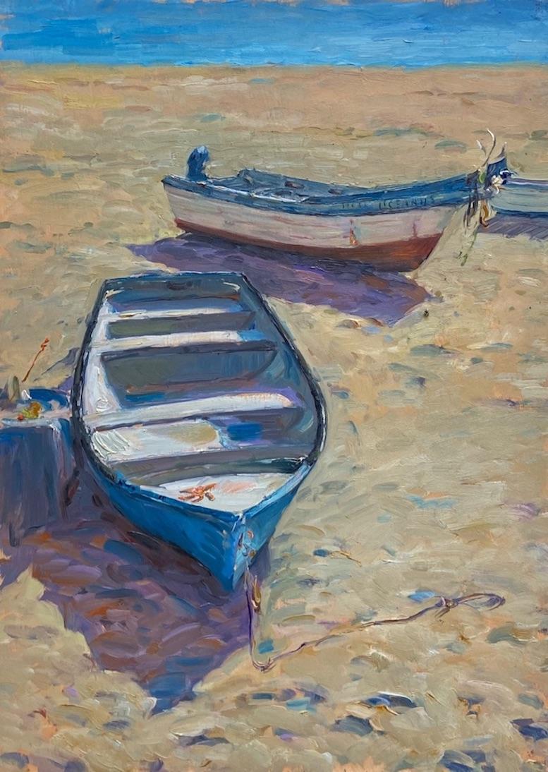 Still-Life Painting Tina Orsolic Dalessio - Boîtes de pêche, Salema