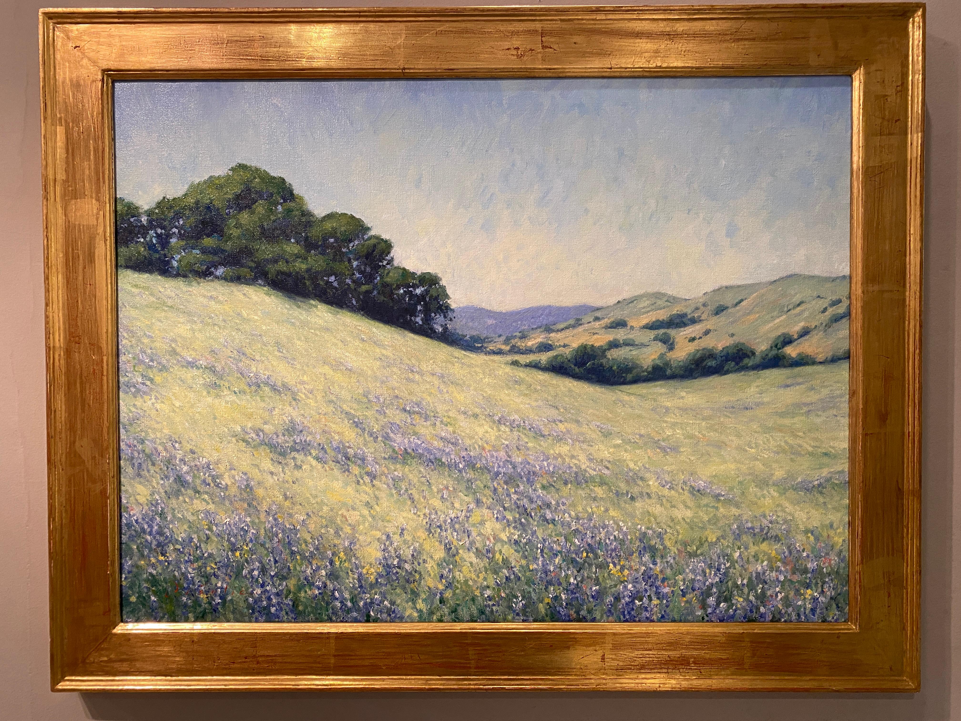 Lupine Fields, Toro Park  - Painting by Tina Orsolic Dalessio