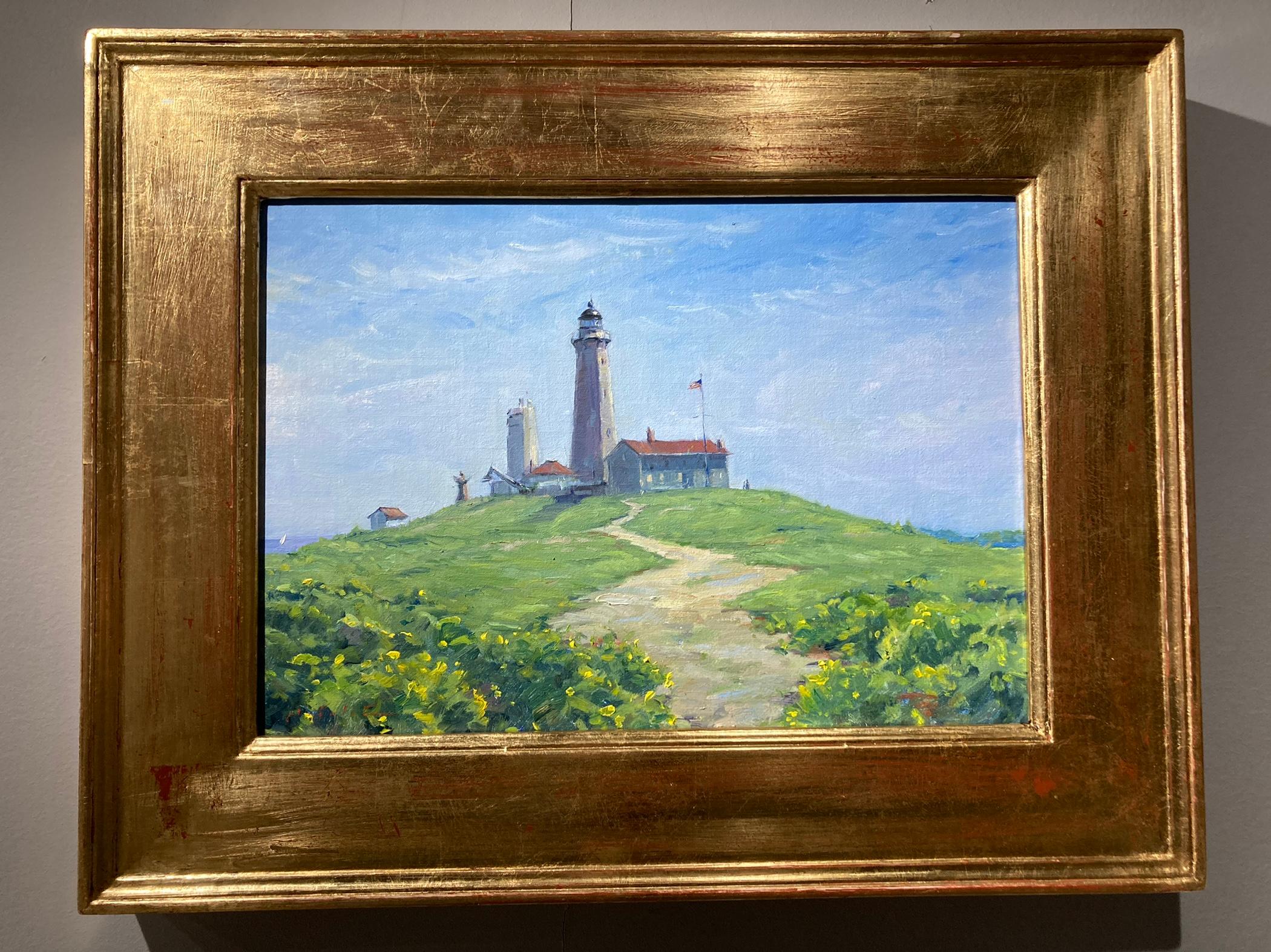 Montauk Point Lighthouse - Painting by Tina Orsolic Dalessio
