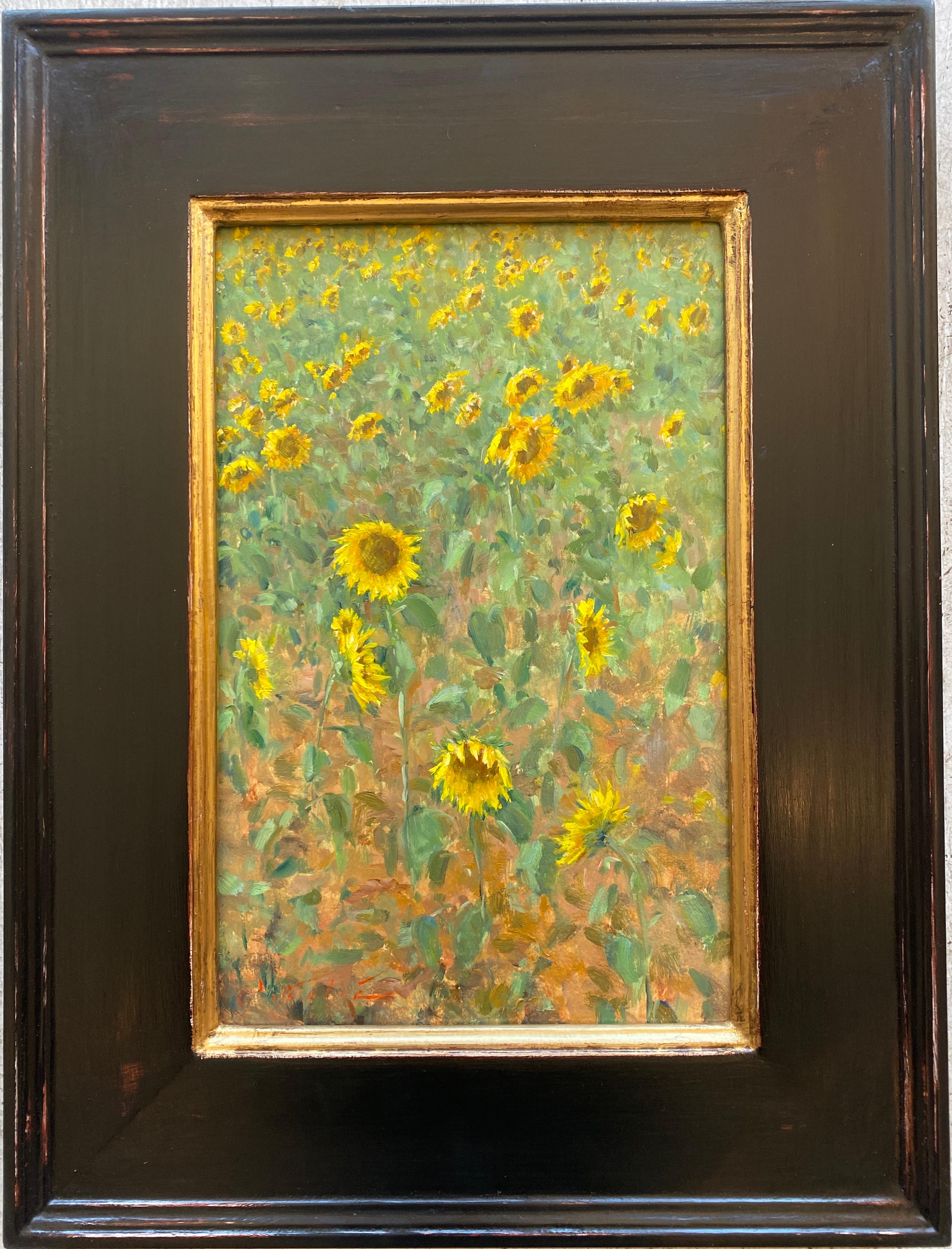 Sunflowers, Gers - Painting by Tina Orsolic Dalessio