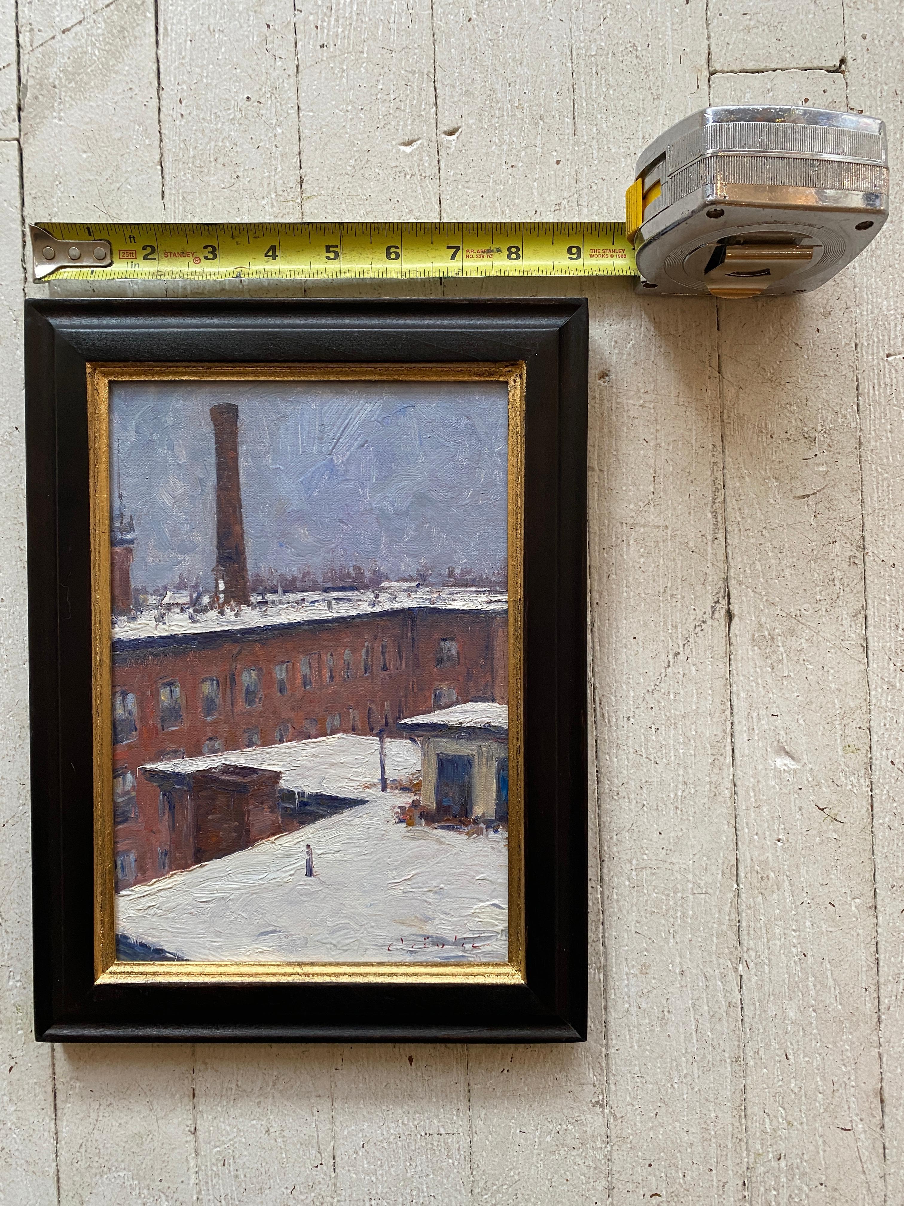 Waltham Mills Rooftops in the Snow 5