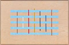 Tina Ruyi - "Red Theory" Contemporary Colorful Blue, Red, Green, & Yellow Geometric Abstract "Red Theory" Contemporary Colorful Blue, Red, Green, & Yellow Geometric Abstract