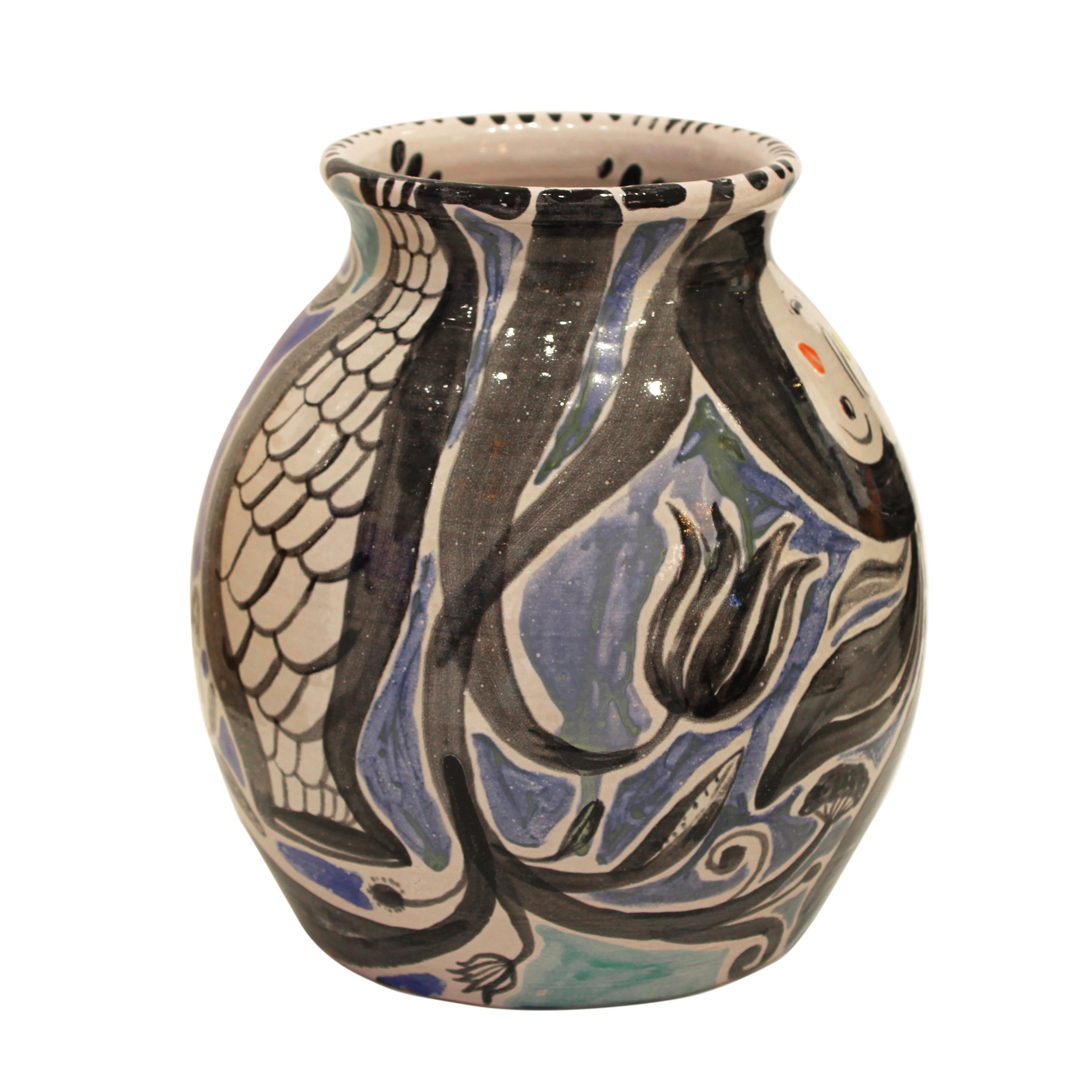 Hand-Painted “Tinaja Small” Vase by Luis Salaberría for The Table Project, Spain, 2024 For Sale