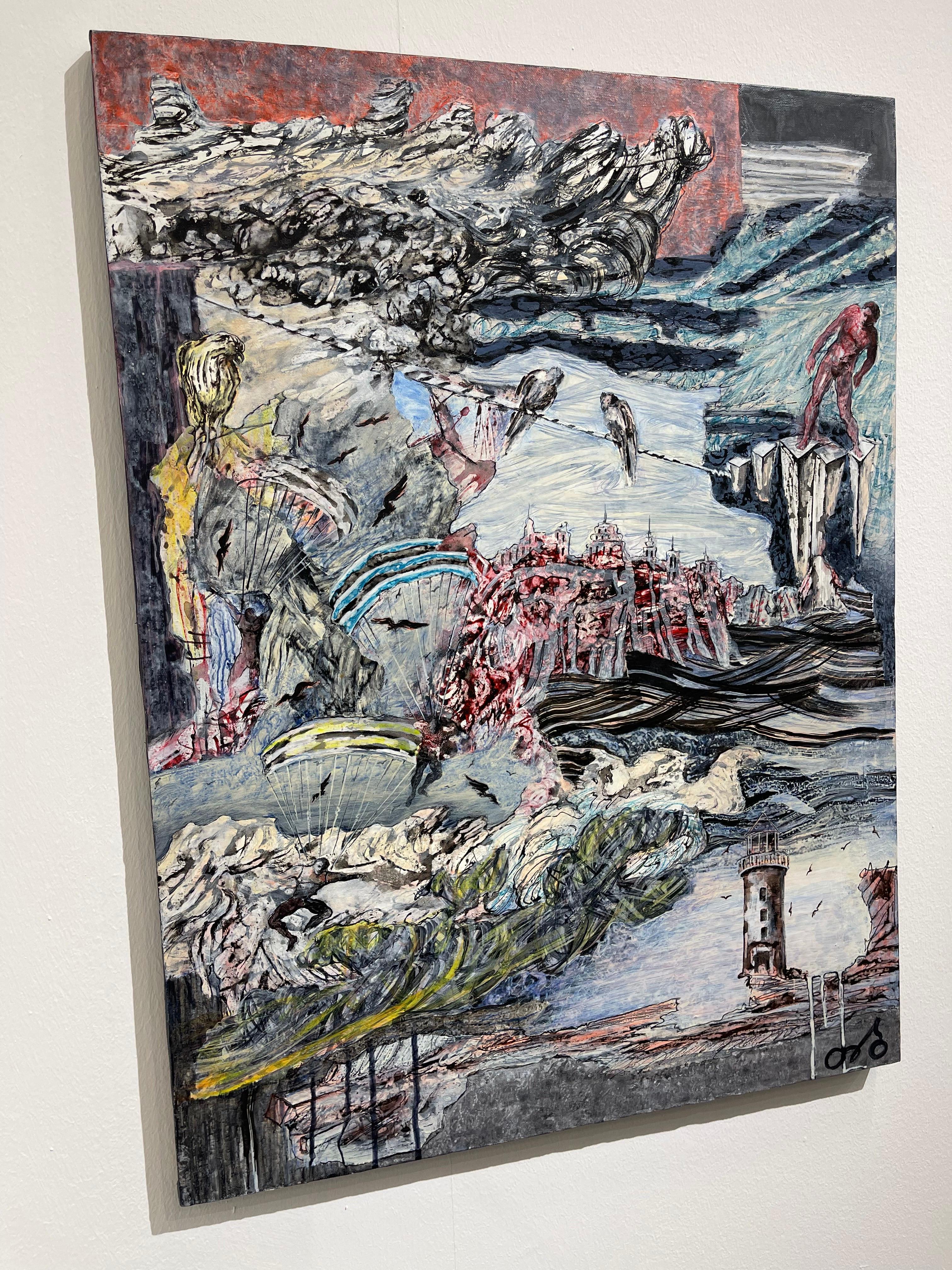 Georgianische zeitgenössische Kunst von Tinatin Bakhtadze – Leuchtturm im Angebot 2
