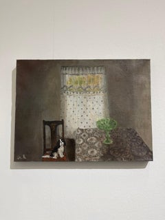 Arte contemporanea georgiana di Tinatin Chkhikvishvili - Cane su una sedia