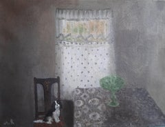 Art contemporain géorgien de Tinatin Chkhikvishvili - Chien dans une chaise