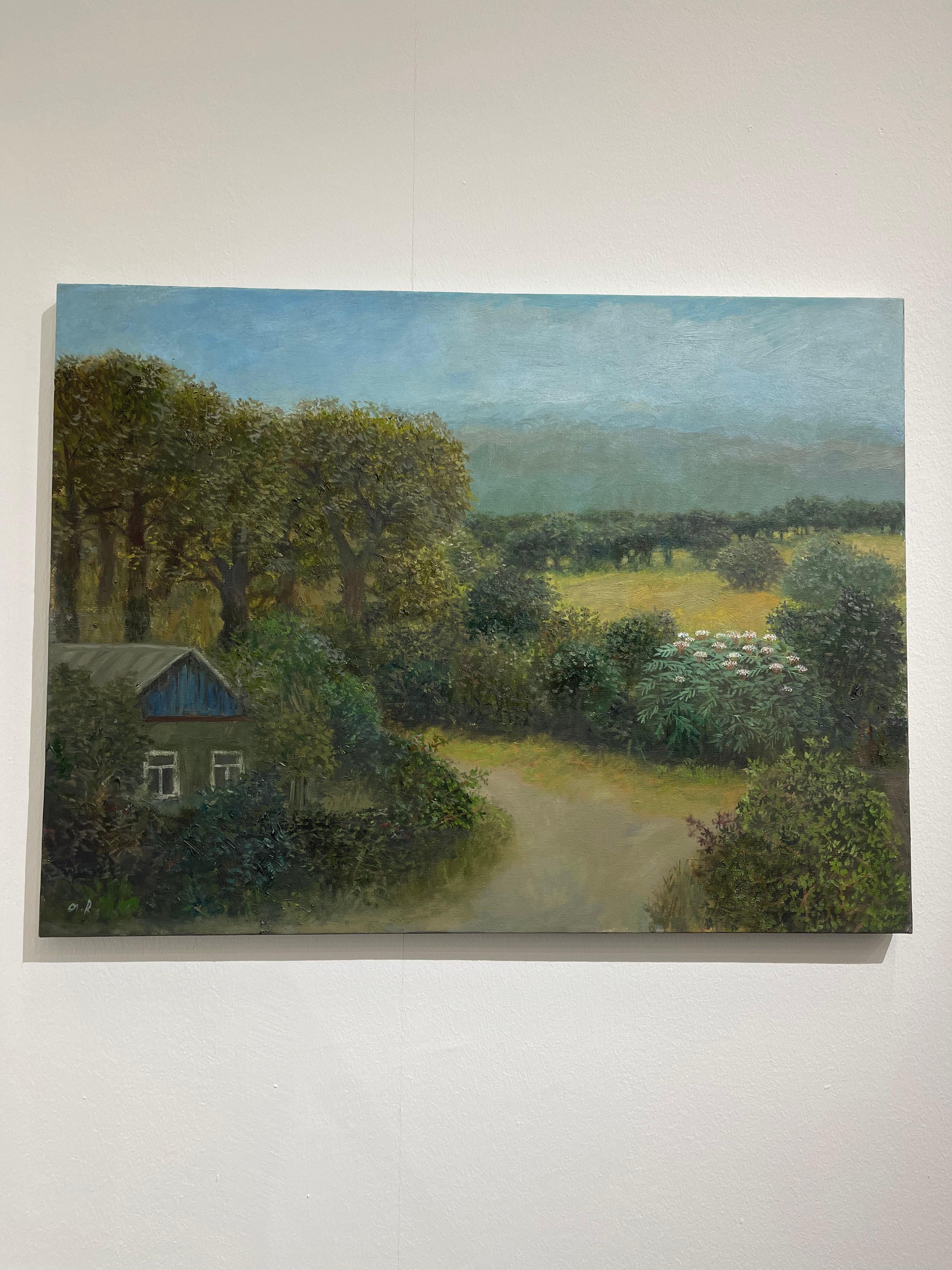 Georgian Contemporary Art by Tinatin Chkhikvishvili - House Near the Forest For Sale 2