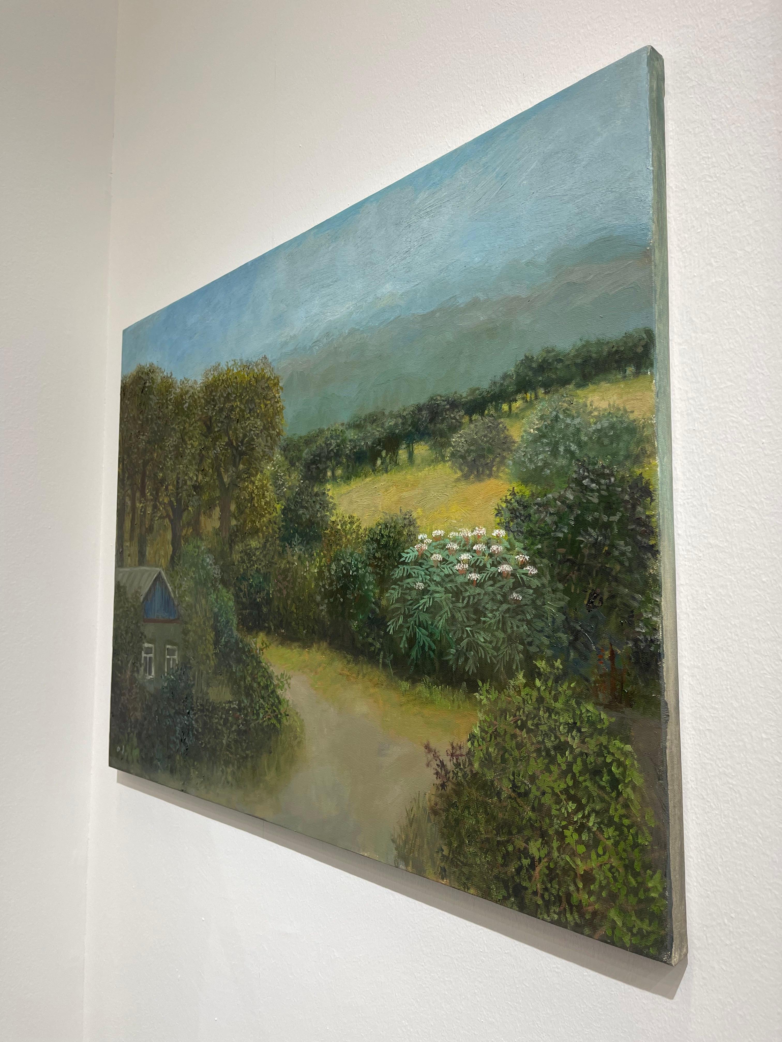 Georgian Contemporary Art by Tinatin Chkhikvishvili - House Near the Forest For Sale 3