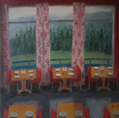 Georgian Contemporary Art by Tinatin Chkhikvishvili - Red Dining Room