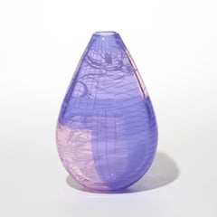 Tincture No 4, a pink & lavander handblown glass vase by Scott Benefield