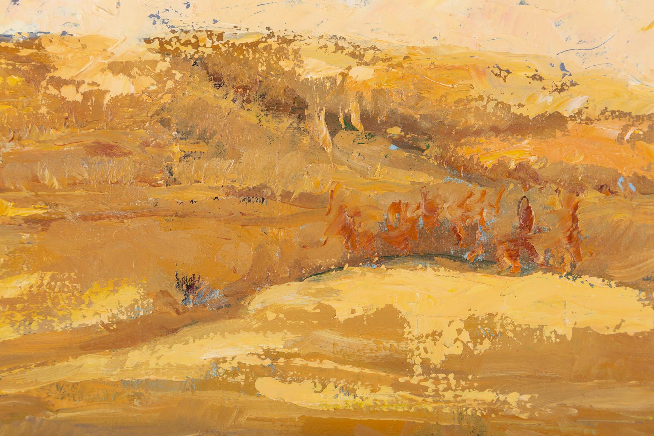 Ting Hao Impressionistisches Original-Ölgemälde „Herbstchanter des Graslandes 1“, Ting Hao im Angebot 3