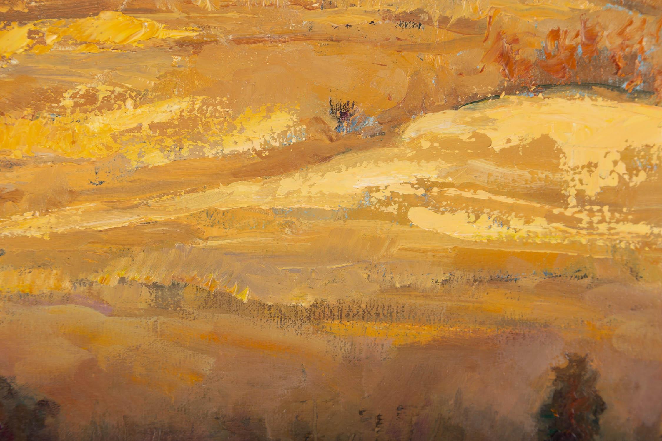 Ting Hao Impressionistisches Original-Ölgemälde „Herbstchanter des Graslandes 1“, Ting Hao im Angebot 4