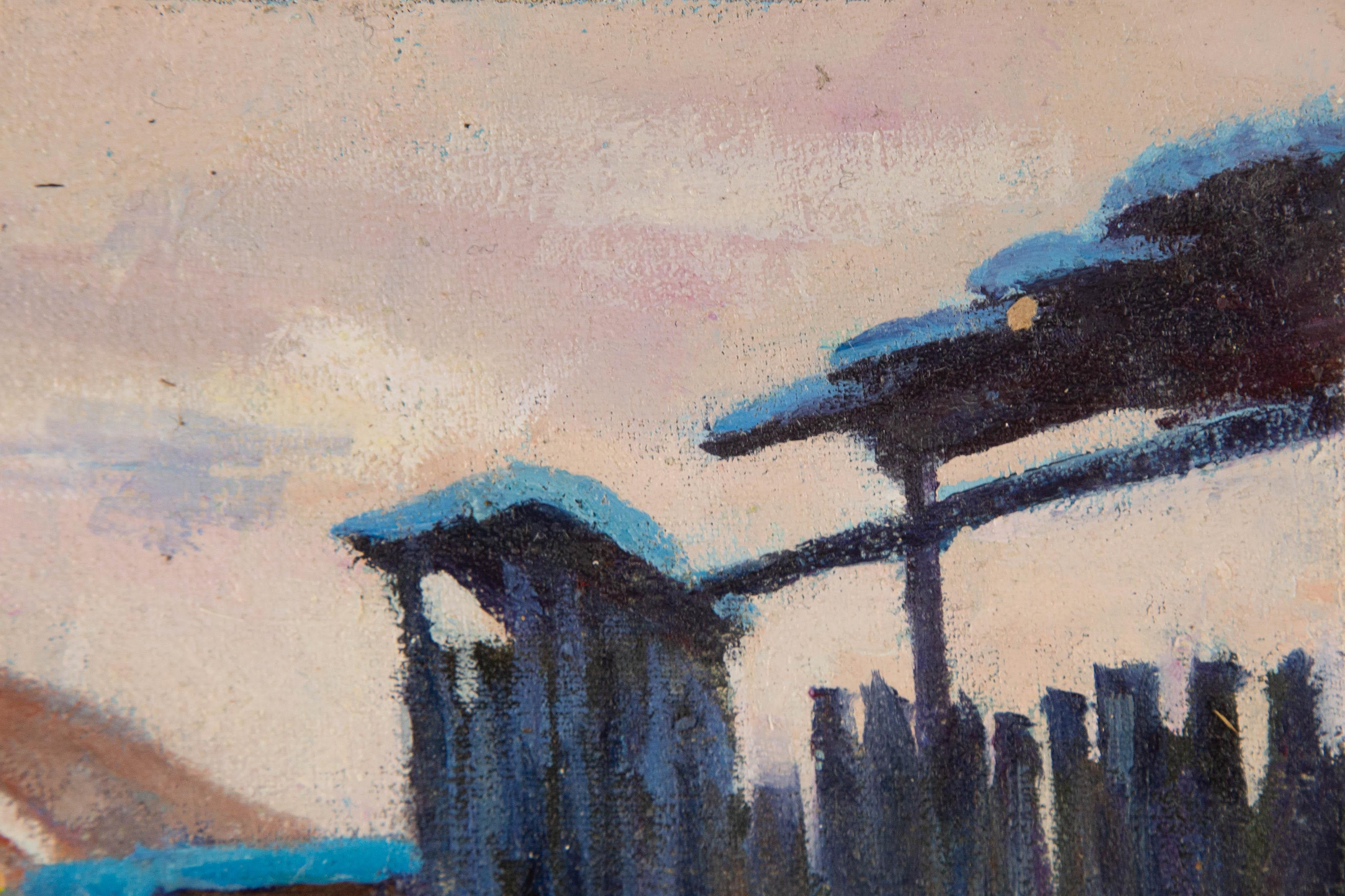 Ting Hao Landscape Original Oil On Canvas 