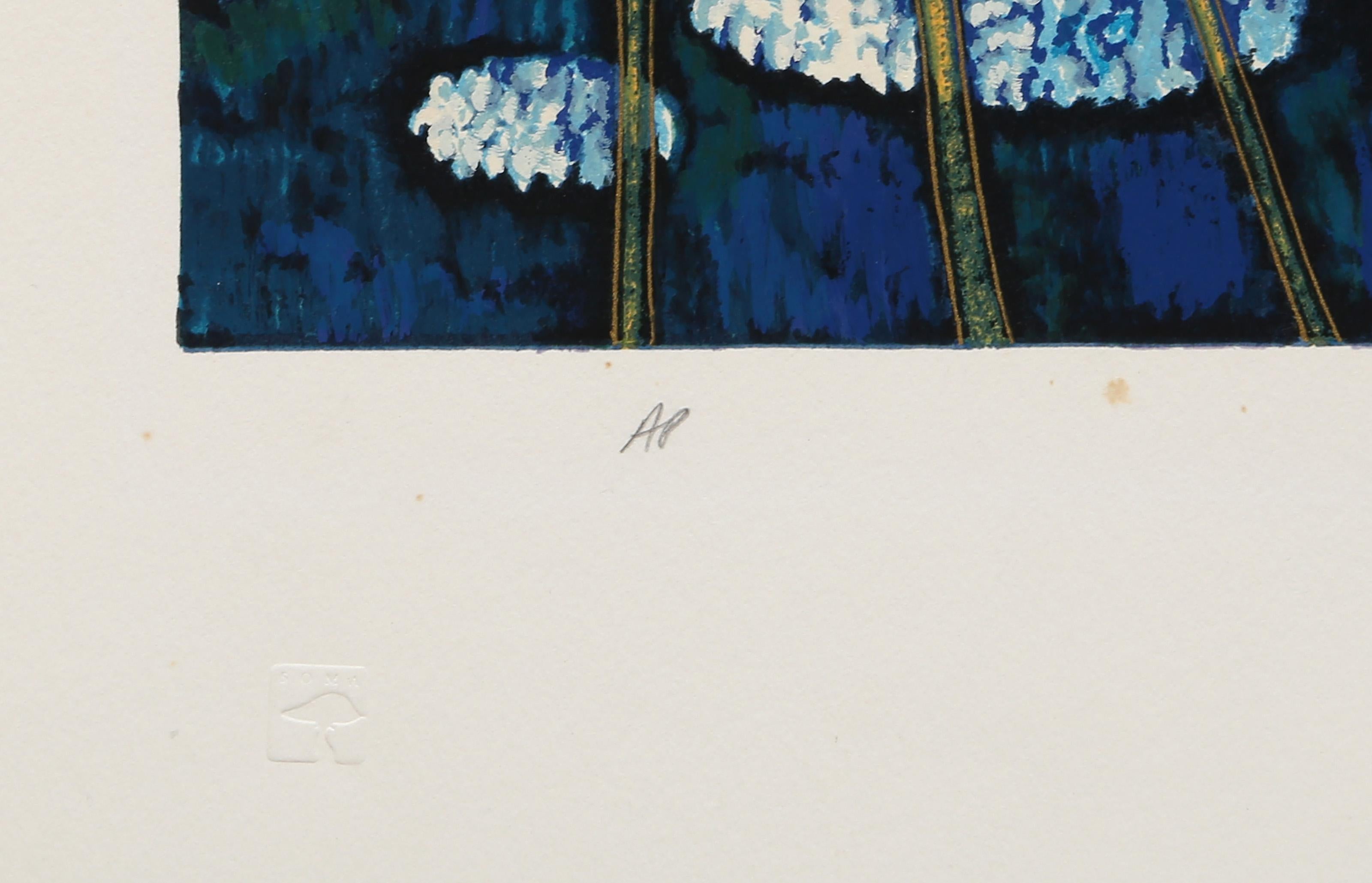 Emerald Valley, Folk Art Screenprint by Ting Shao Kuang 2