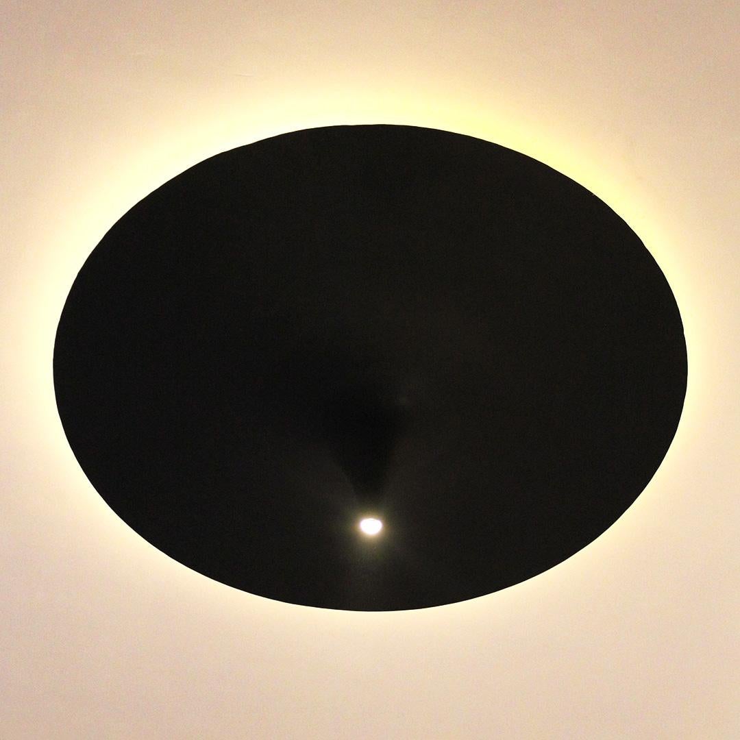 Postmoderno Lampadario da soffitto Ting Tong in ottone nero opaco di Jean Pascal Levy-Trumet in vendita