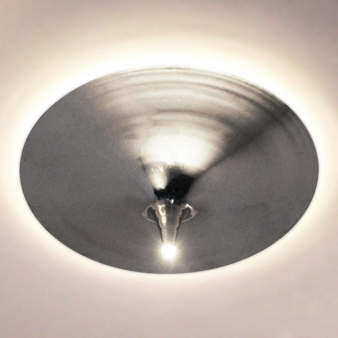 Postmoderno Lampadario da soffitto Ting Tong Medium Matte Nickel di Jean Pascal Levy-Trumet in vendita