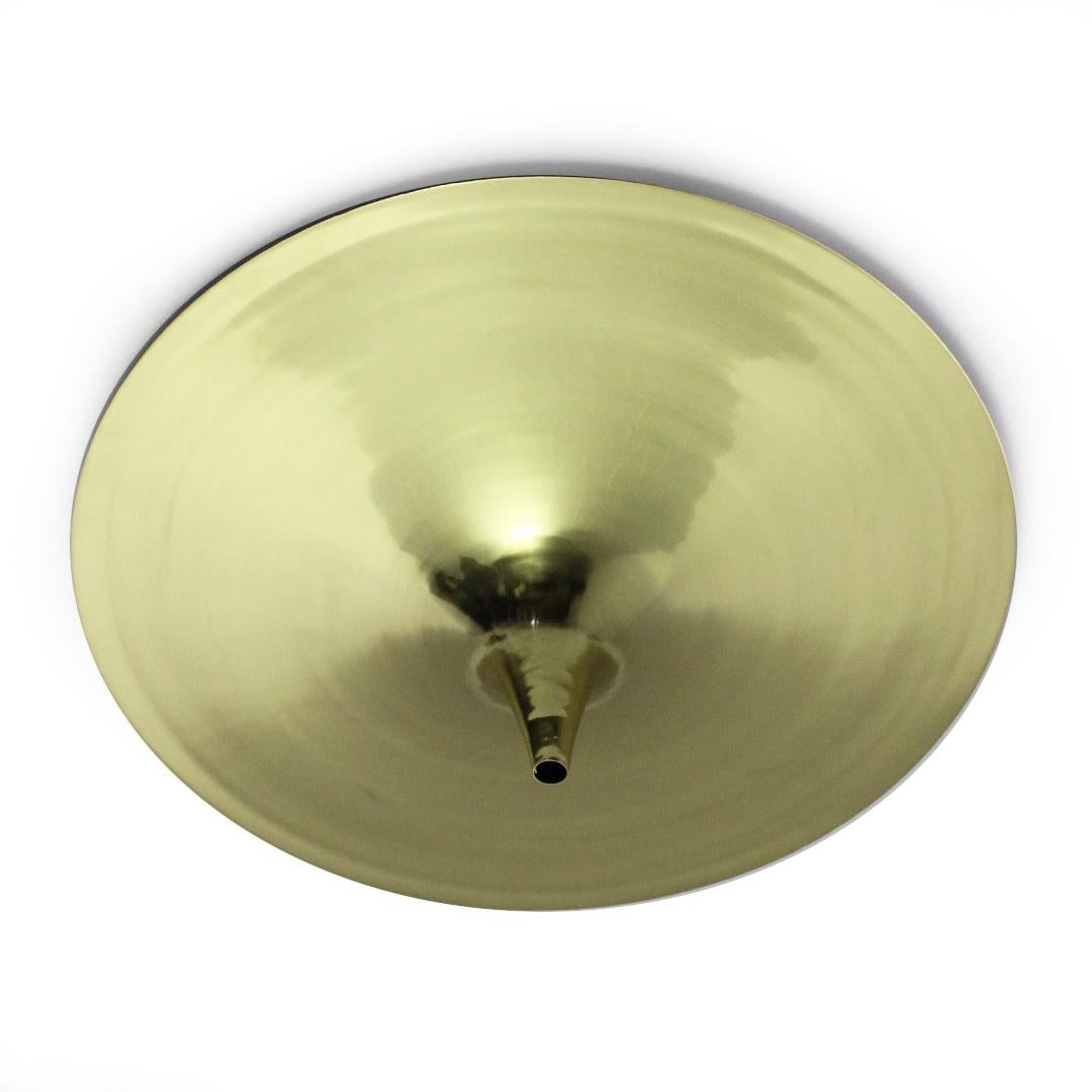 Postmoderno Lampadario da soffitto in ottone opaco Ting Tong Small di Jean Pascal Levy-Trumet in vendita