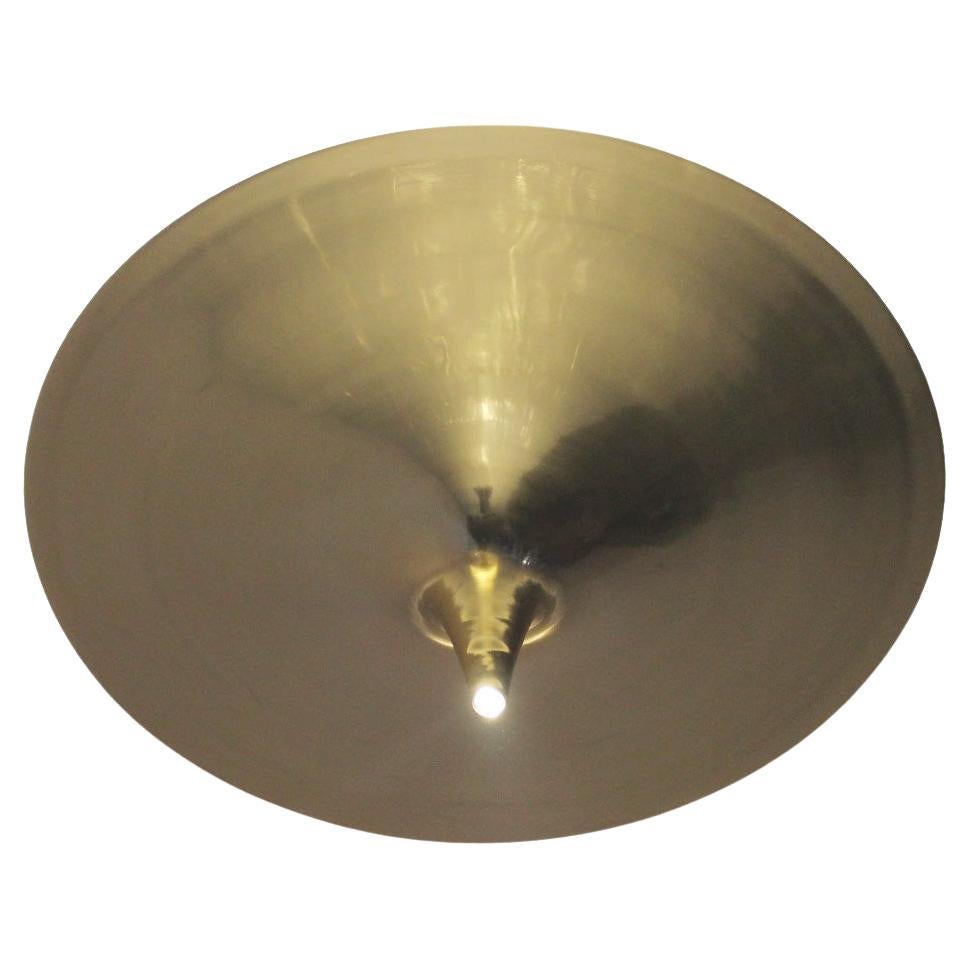 Lampadario da soffitto in ottone opaco Ting Tong Small di Jean Pascal Levy-Trumet