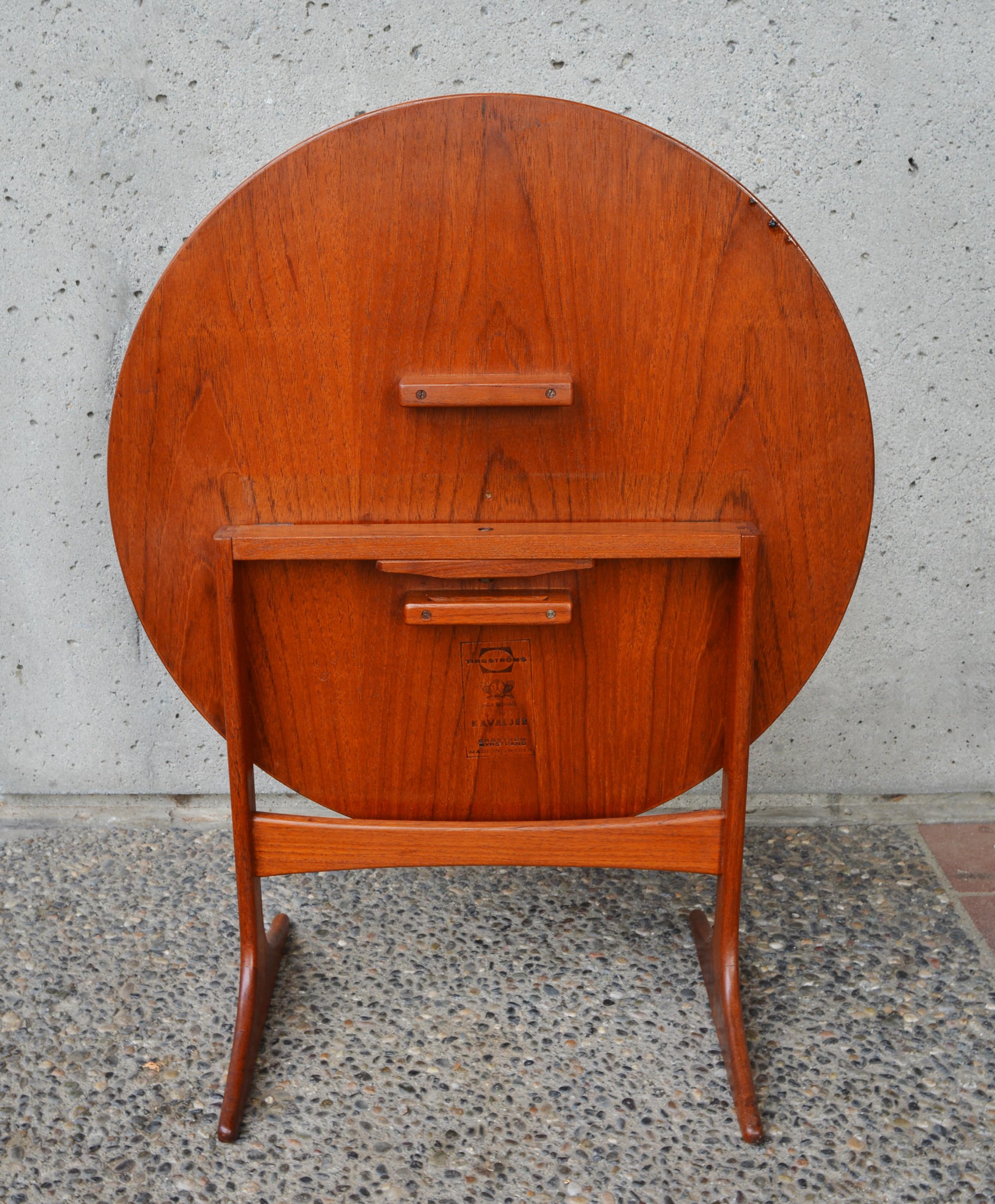 Tingstroms Folding Teak Coffee or Side Table by Engstrom and Myrstrand For Sale 4