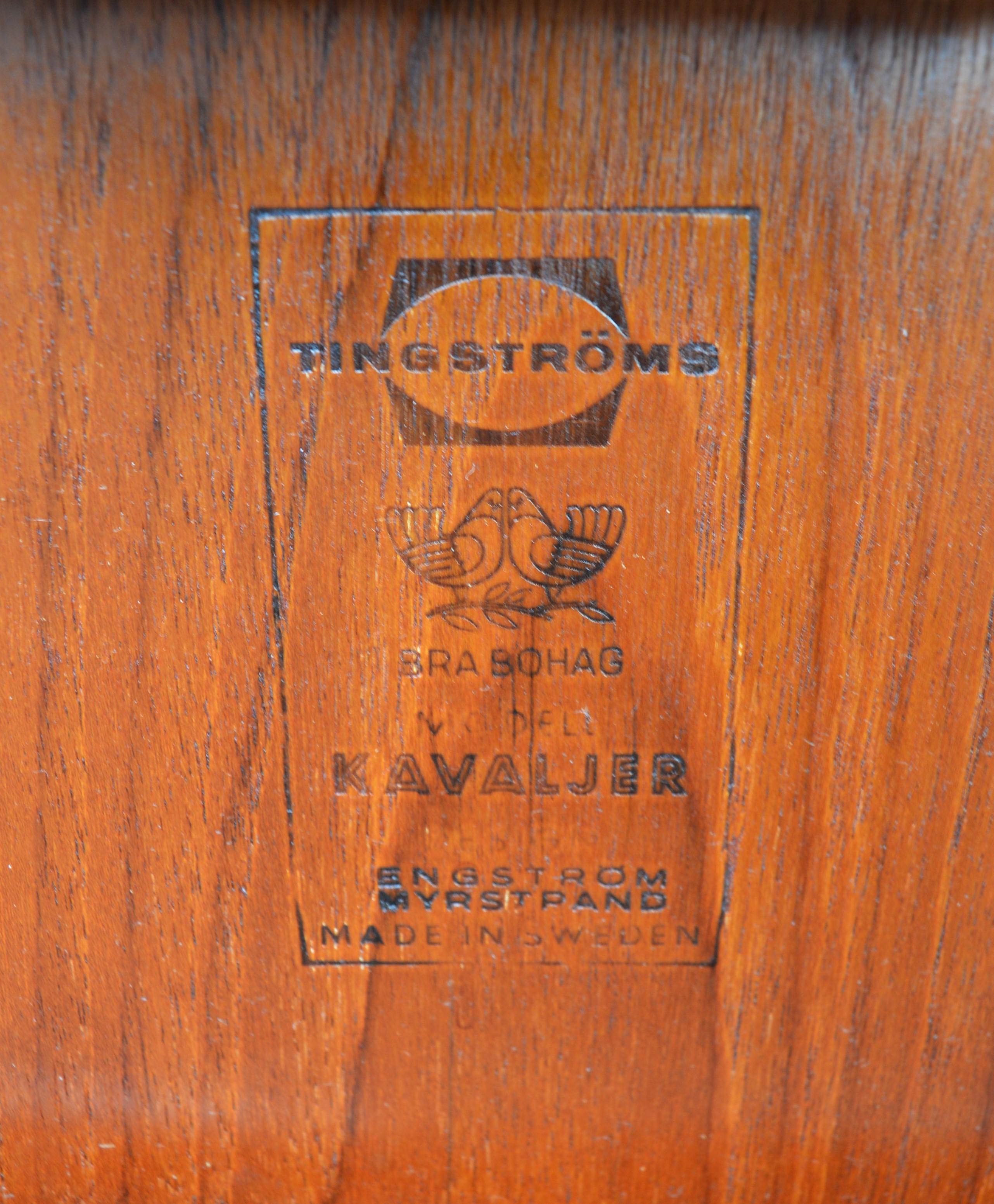 Tingstroms Folding Teak Coffee or Side Table by Engstrom and Myrstrand For Sale 6