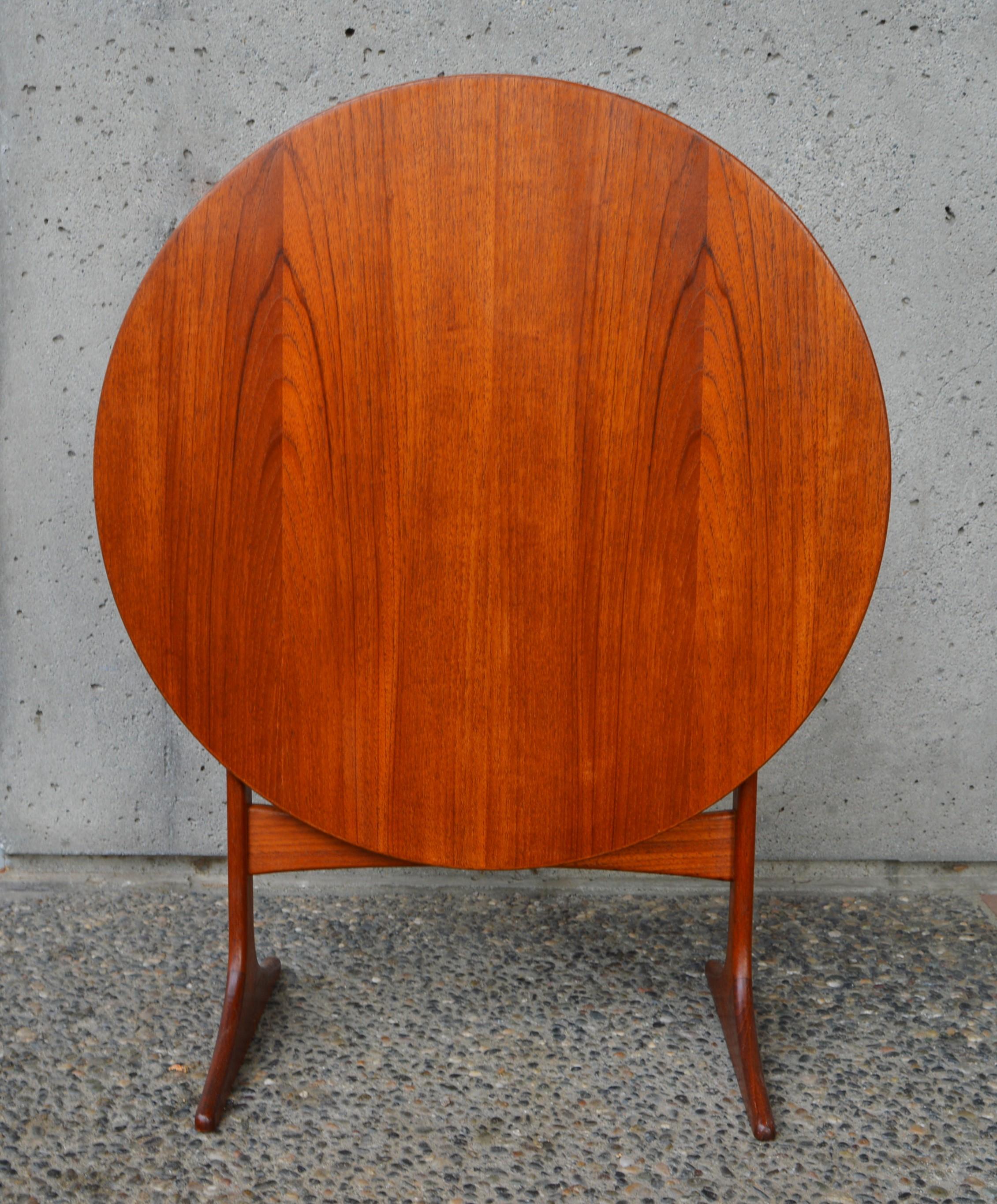 Tingstroms Folding Teak Coffee or Side Table by Engstrom and Myrstrand For Sale 3