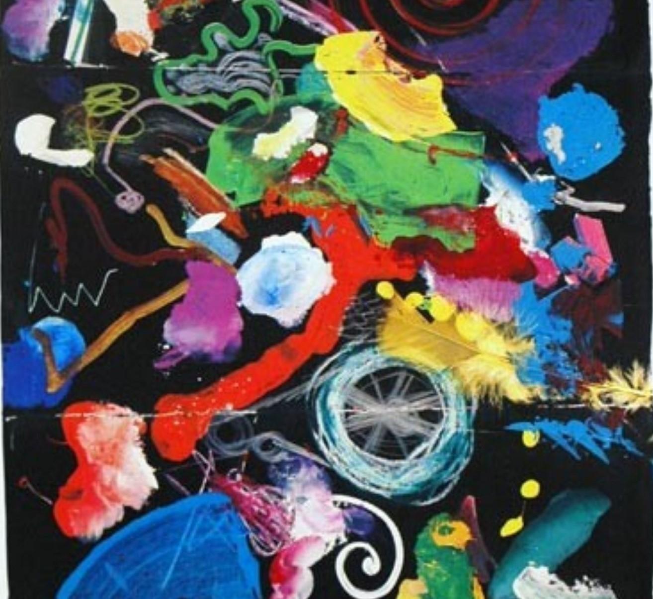 Galerie Poster Galerie Beaubourg serigraph on arches (after) Tinguely - Contemporary Print by Jean Tinguely