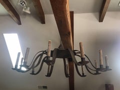 Tinned Sheet Iron Twelve-Arm Chandelier