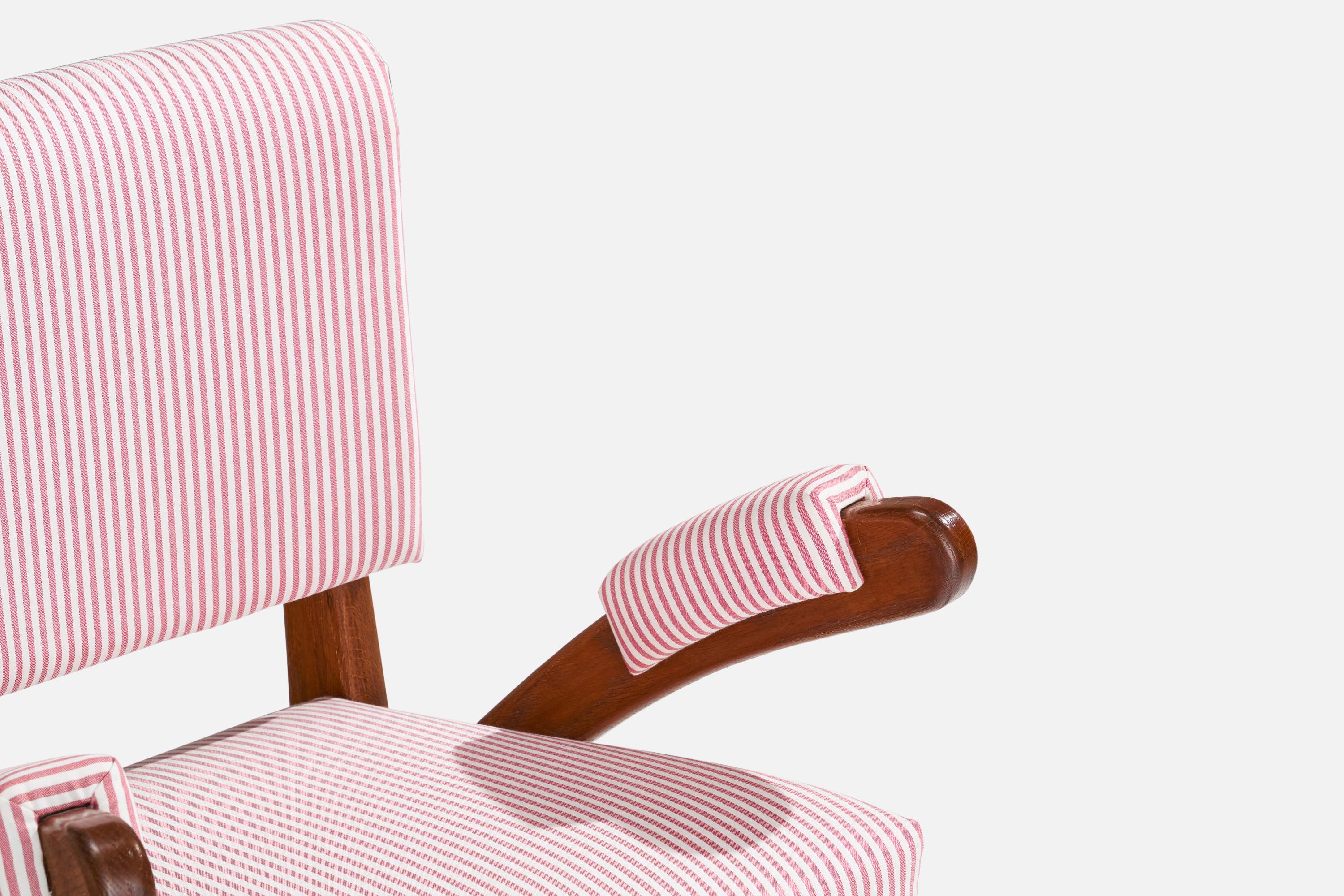 Tessuto Tino De Silva, Rare sedie da salotto, legno di ciliegio, tessuto, Italia, 1962 in vendita