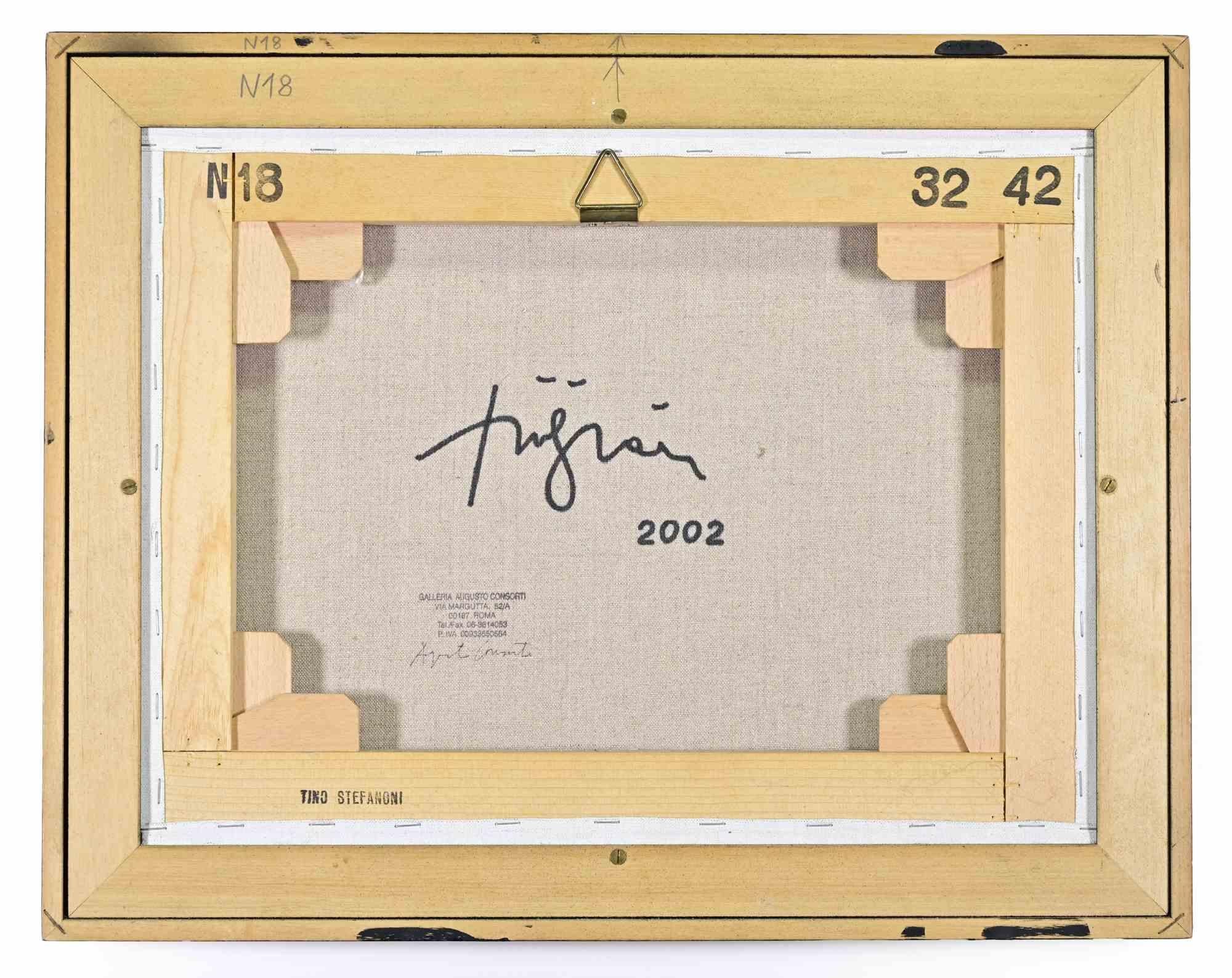 Stillleben - Ölgemälde von Tino Stefanoni - 2002 im Angebot 2