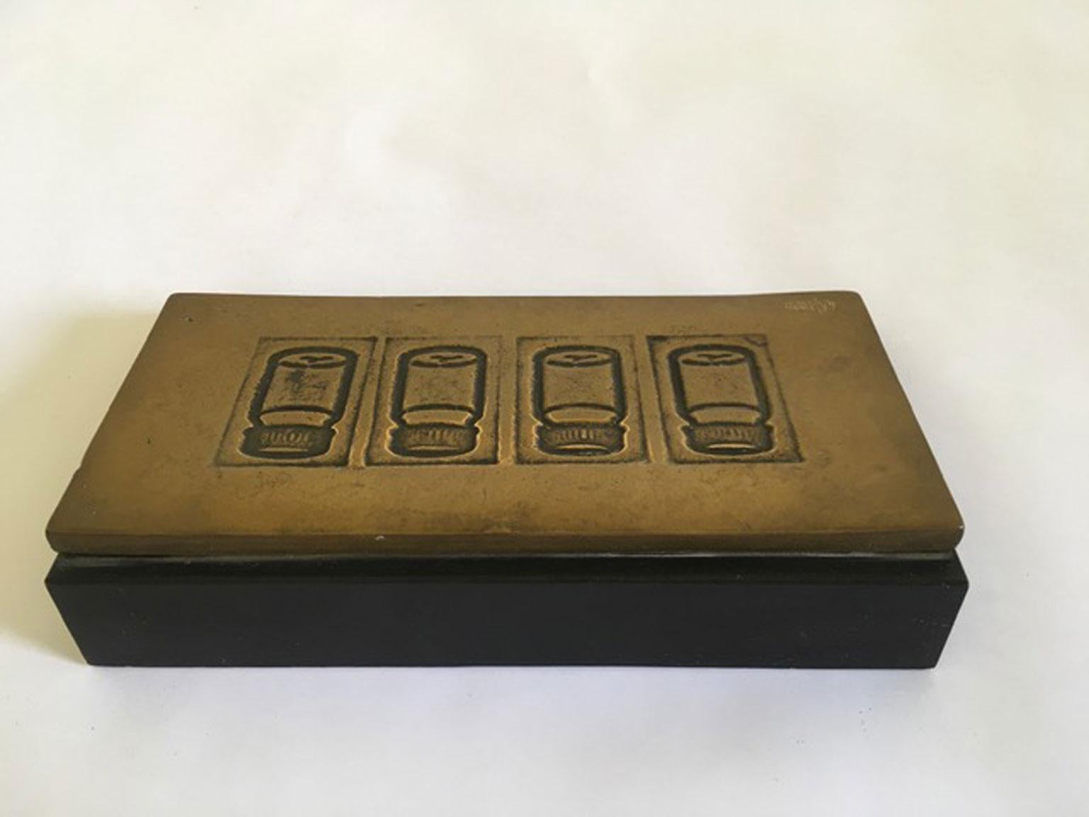 Italy 1980 Late 20th Century Pop Art Multiple Bronze Bottles For Sale 5