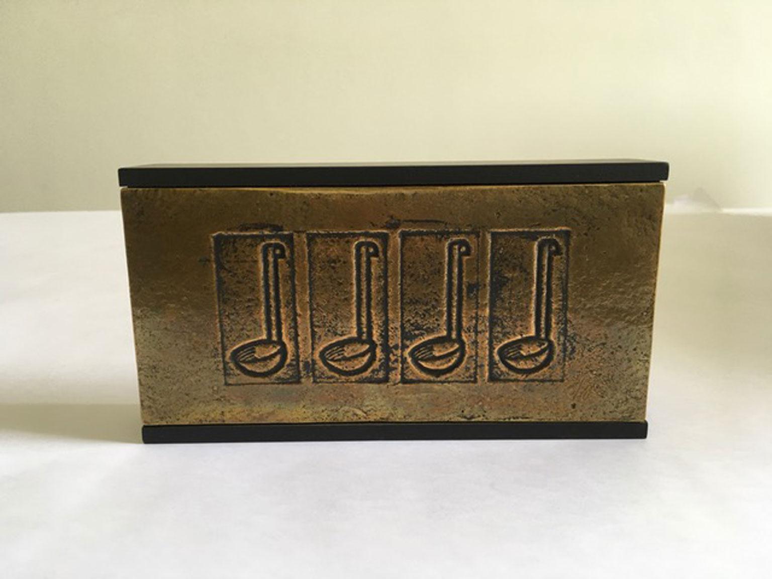 Italy 1980 Late 20th Century Pop Art Multiple Bronze Dippers For Sale 7