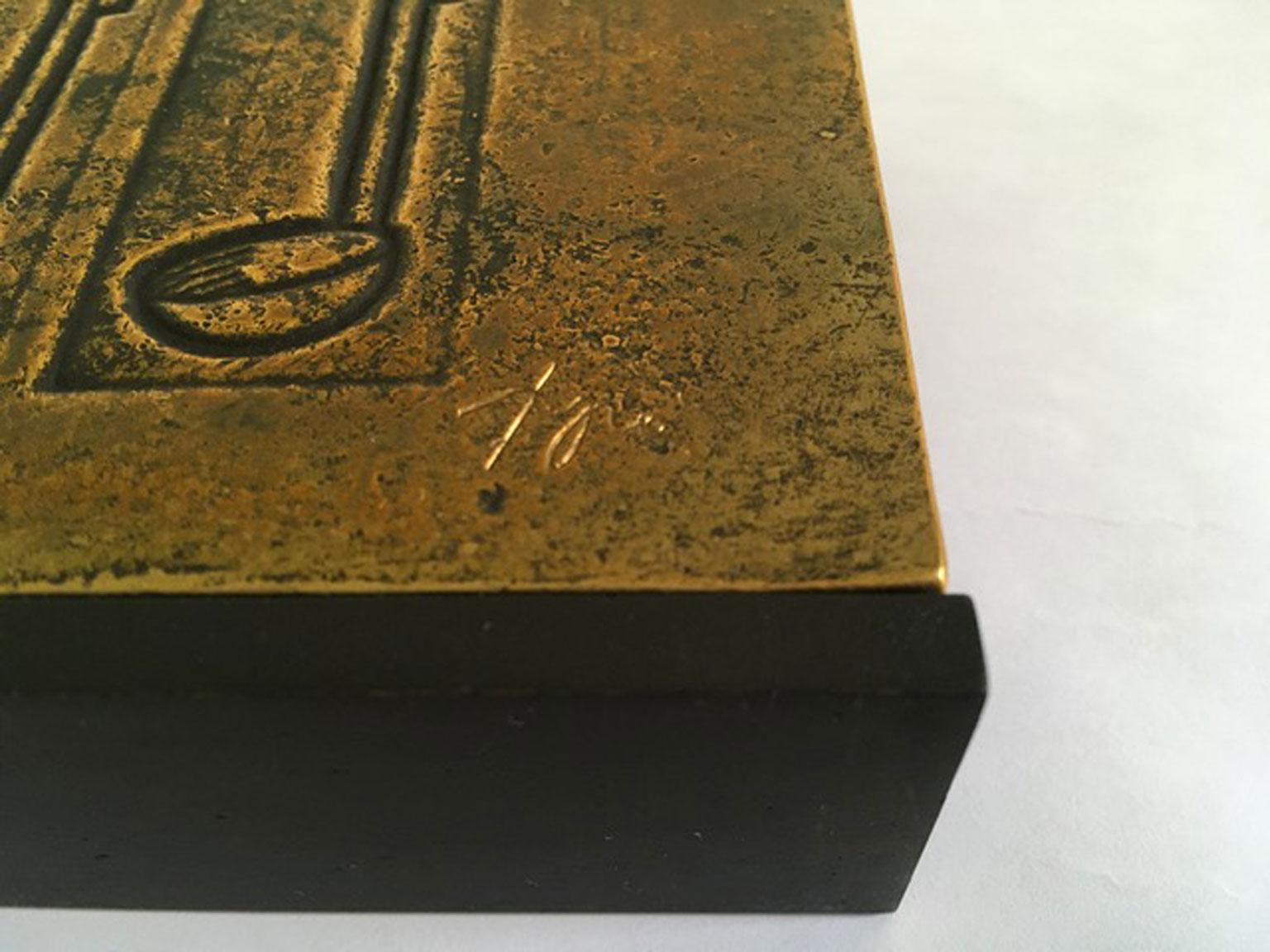Italy 1980 Late 20th Century Pop Art Multiple Bronze Dippers For Sale 1