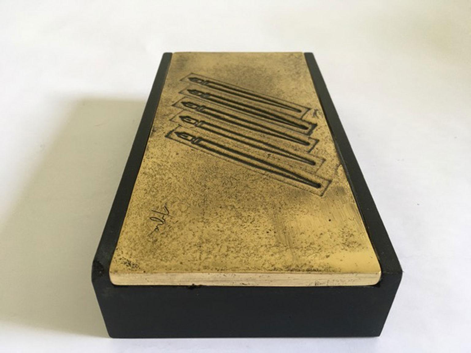 Italia 1980 Finales del siglo XX Arte pop Múltiples plumas de bronce en venta 1