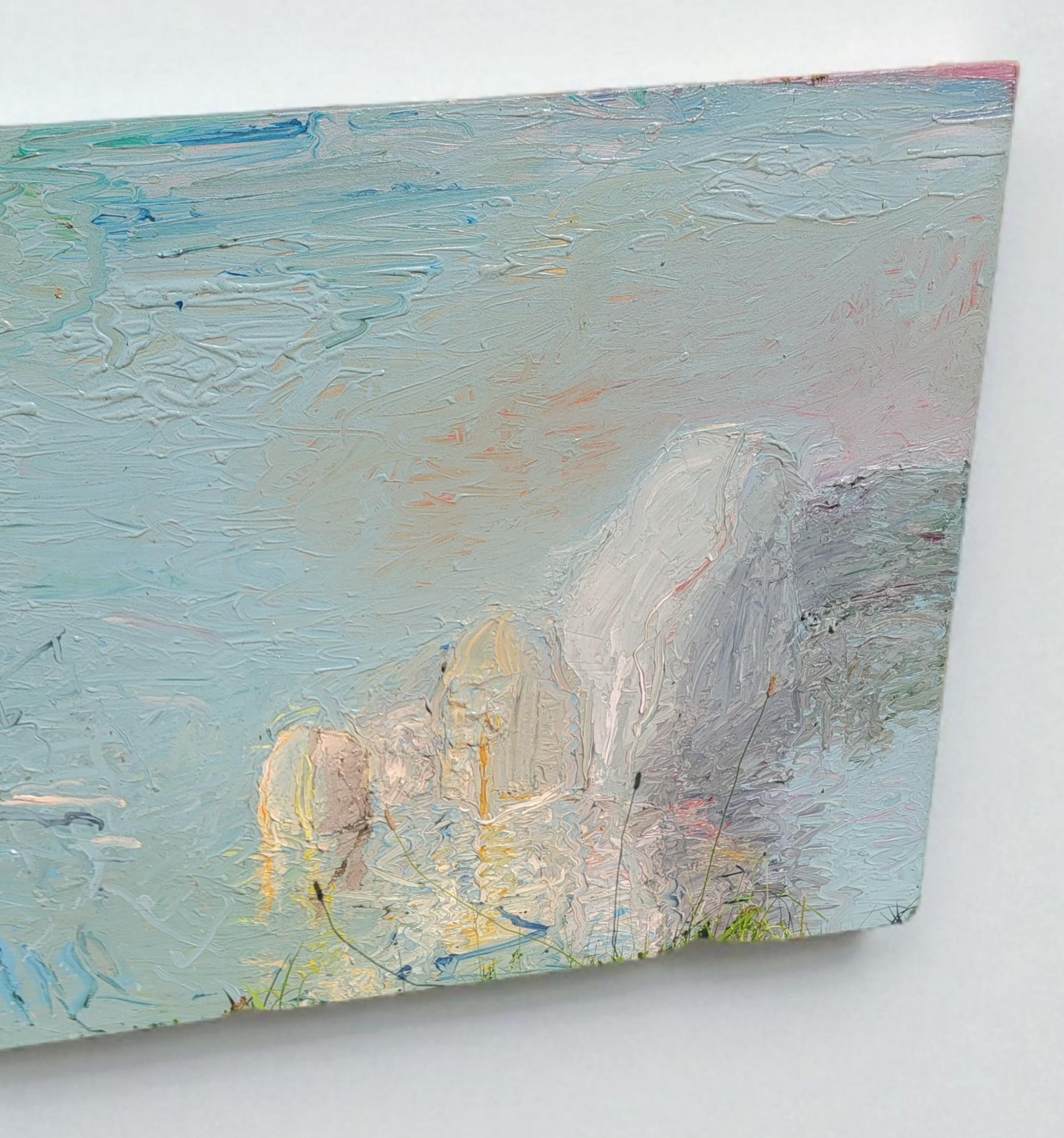 Tino Zago, Foghorn Time, 1984 Acrylique sur toile 42 x 138