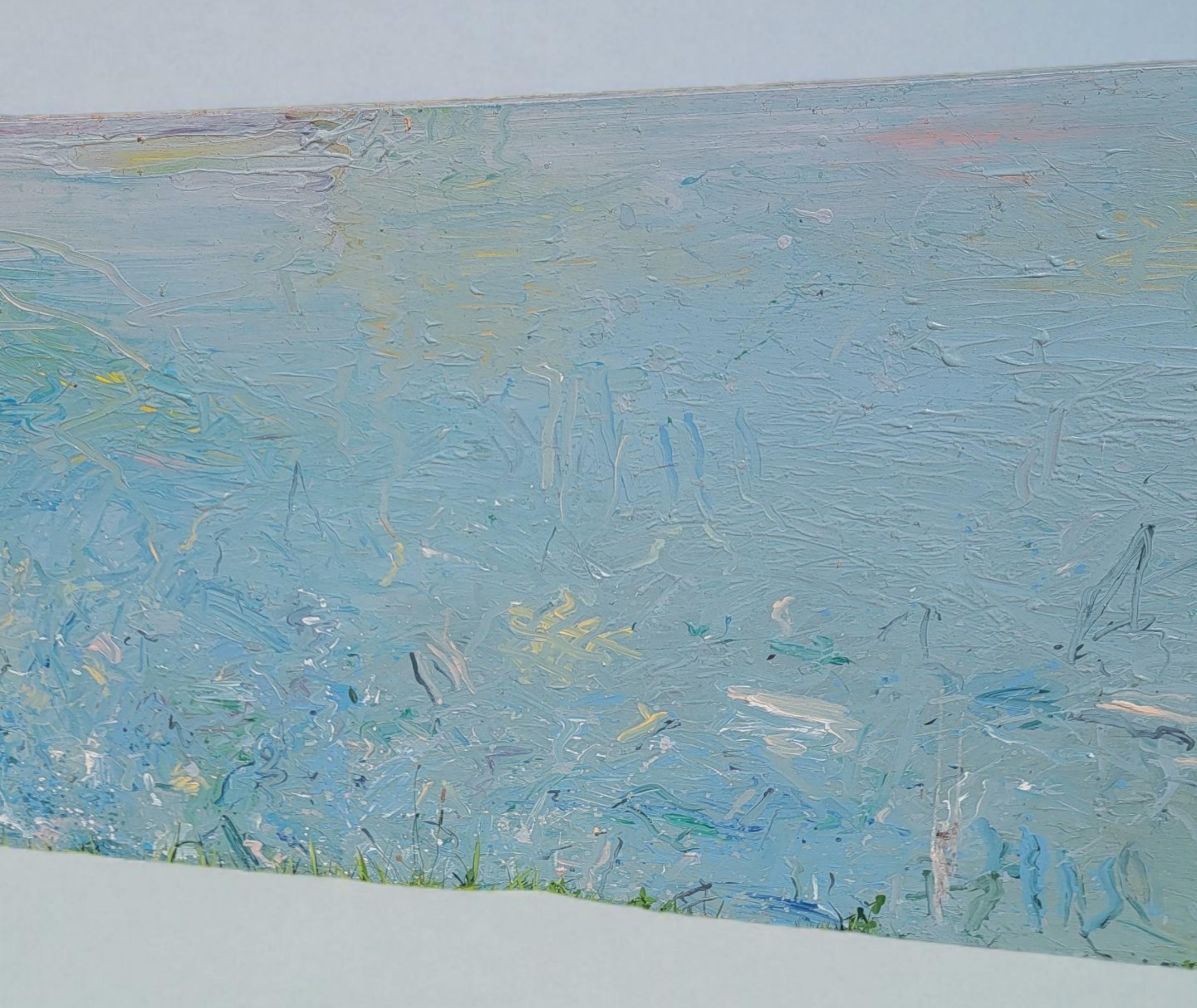 Tino Zago, Foghorn Time, 1984 Acrylique sur toile 42 x 138