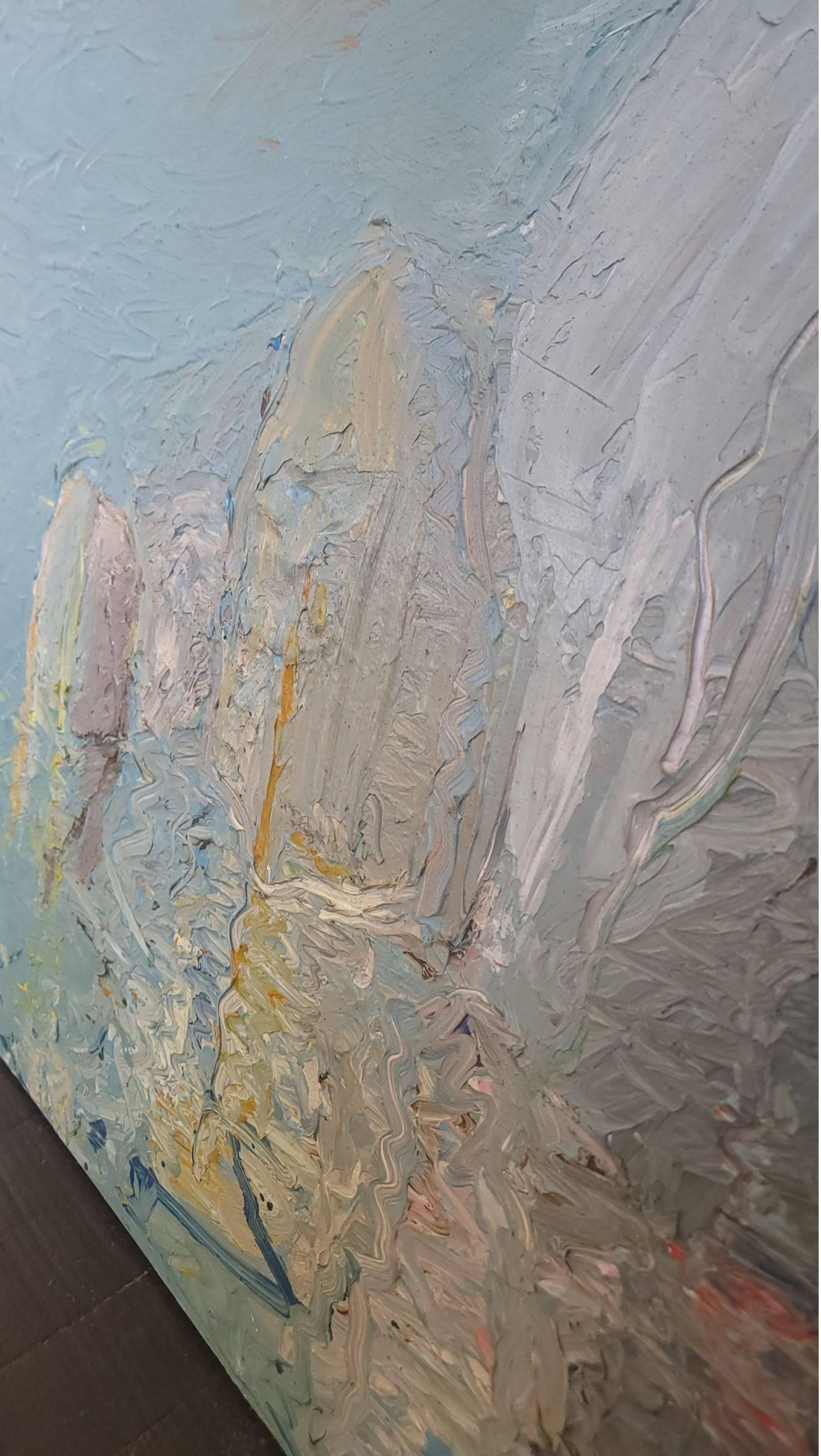 Tino Zago, Foghorn Time, 1984 Acrylique sur toile 42 x 138