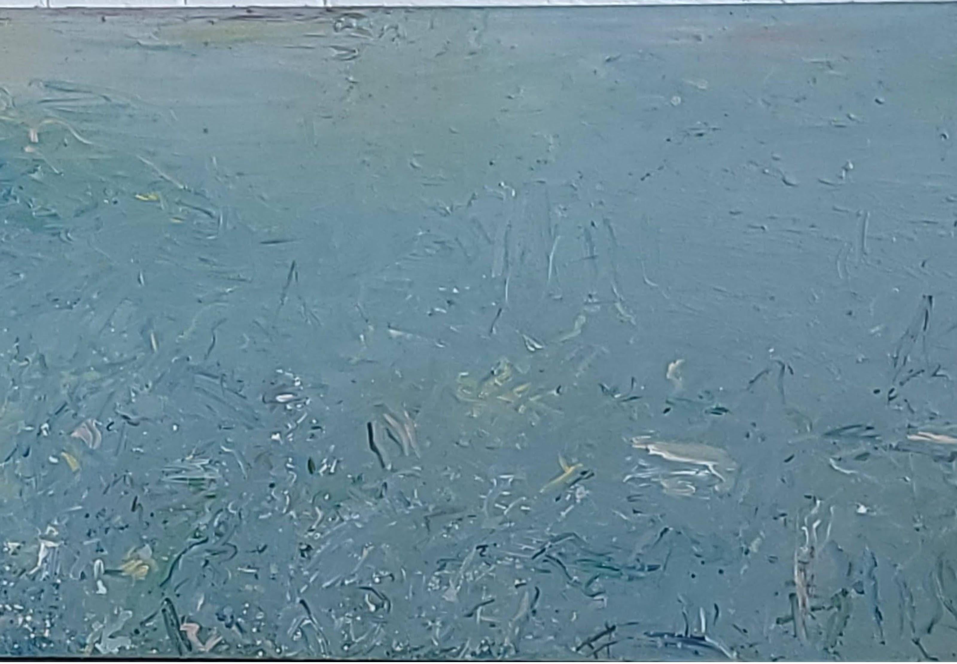 Tino Zago, Foghorn Time, 1984 Acrylique sur toile 42 x 138