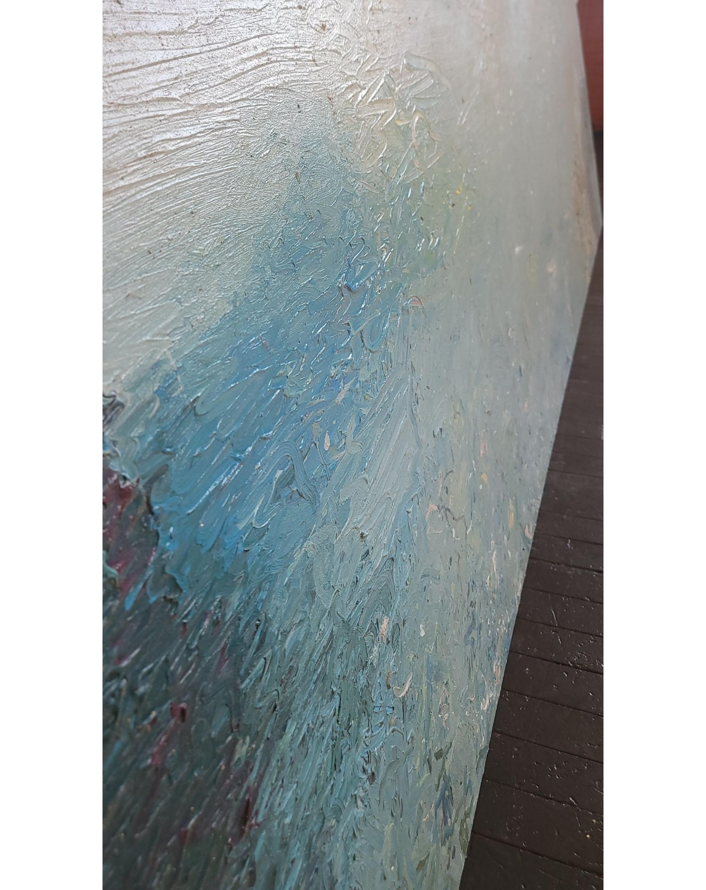 Tino Zago, Foghorn Time, 1984 Acrylique sur toile 42 x 138