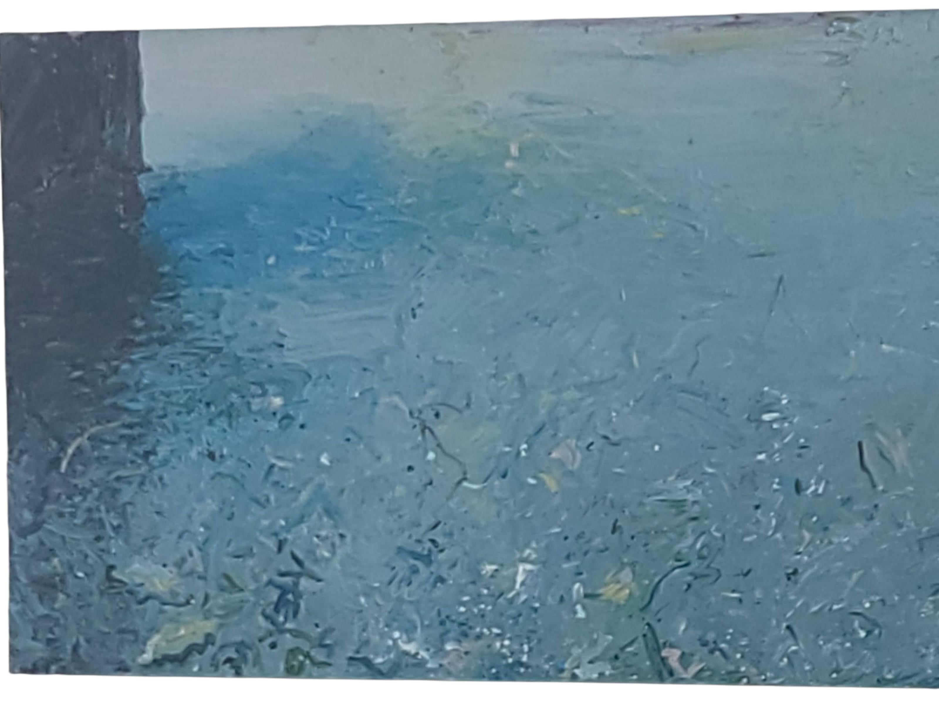 Tino Zago, Foghorn Time, 1984 Acrylique sur toile 42 x 138