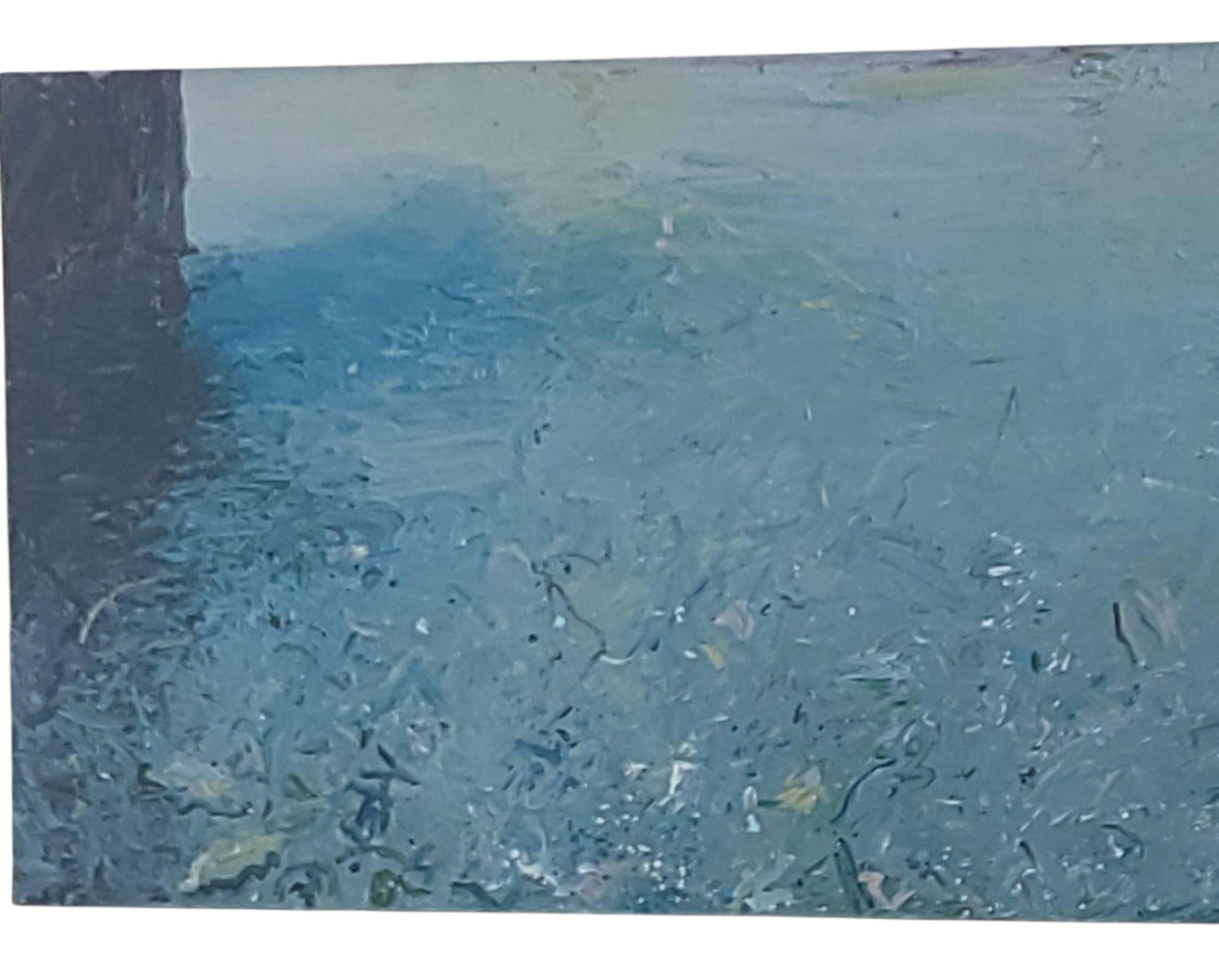 Tino Zago, Foghorn Time, 1984 Acrylique sur toile 42 x 138